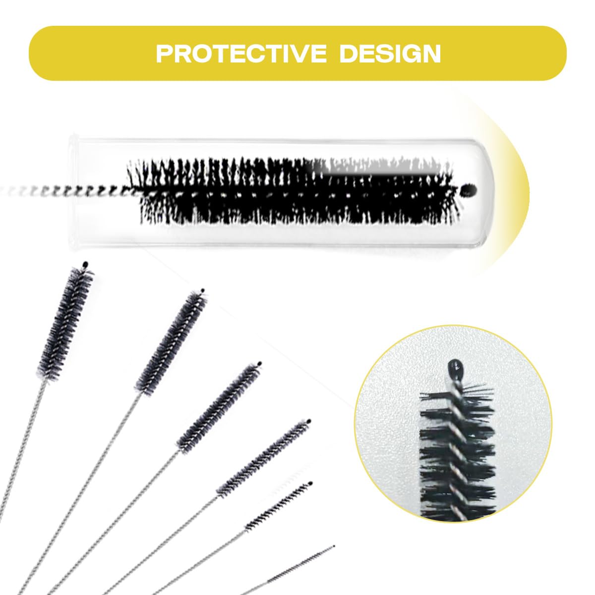 Straw Cleaner Brush Set 6 Piece (6 Count) - ModHome Supplies