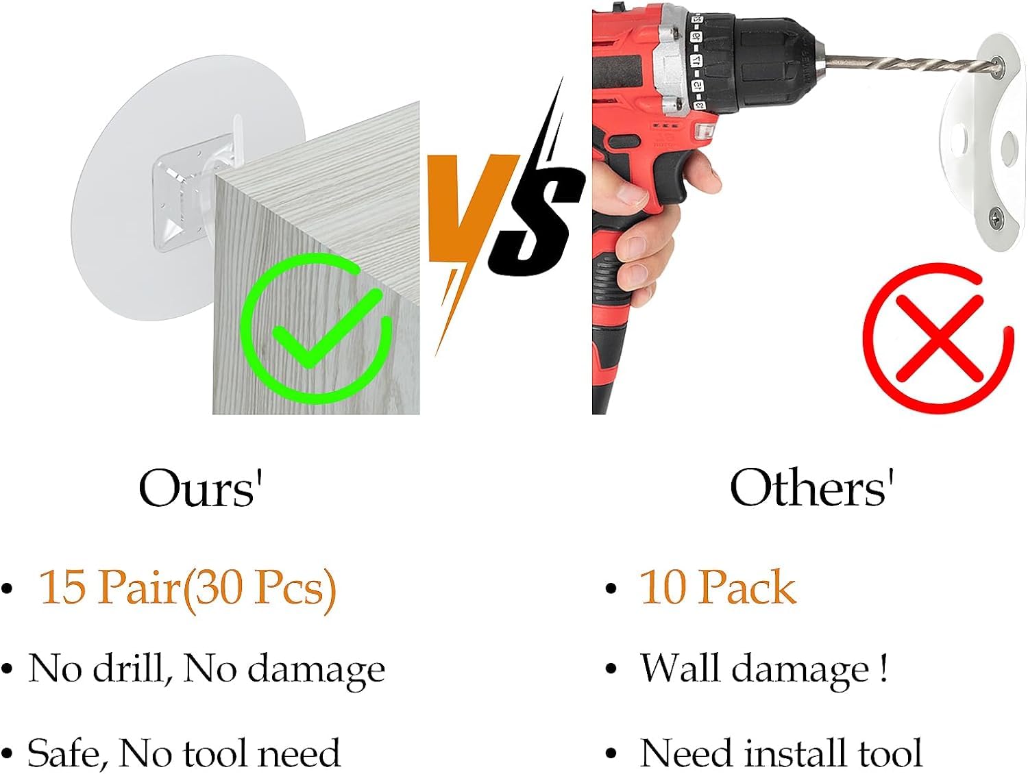 Furniture Anchors (30 Count)