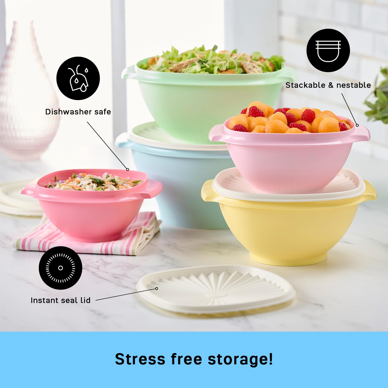 Heritage 10 Piece Vintage Food Storage Set (10 Count)