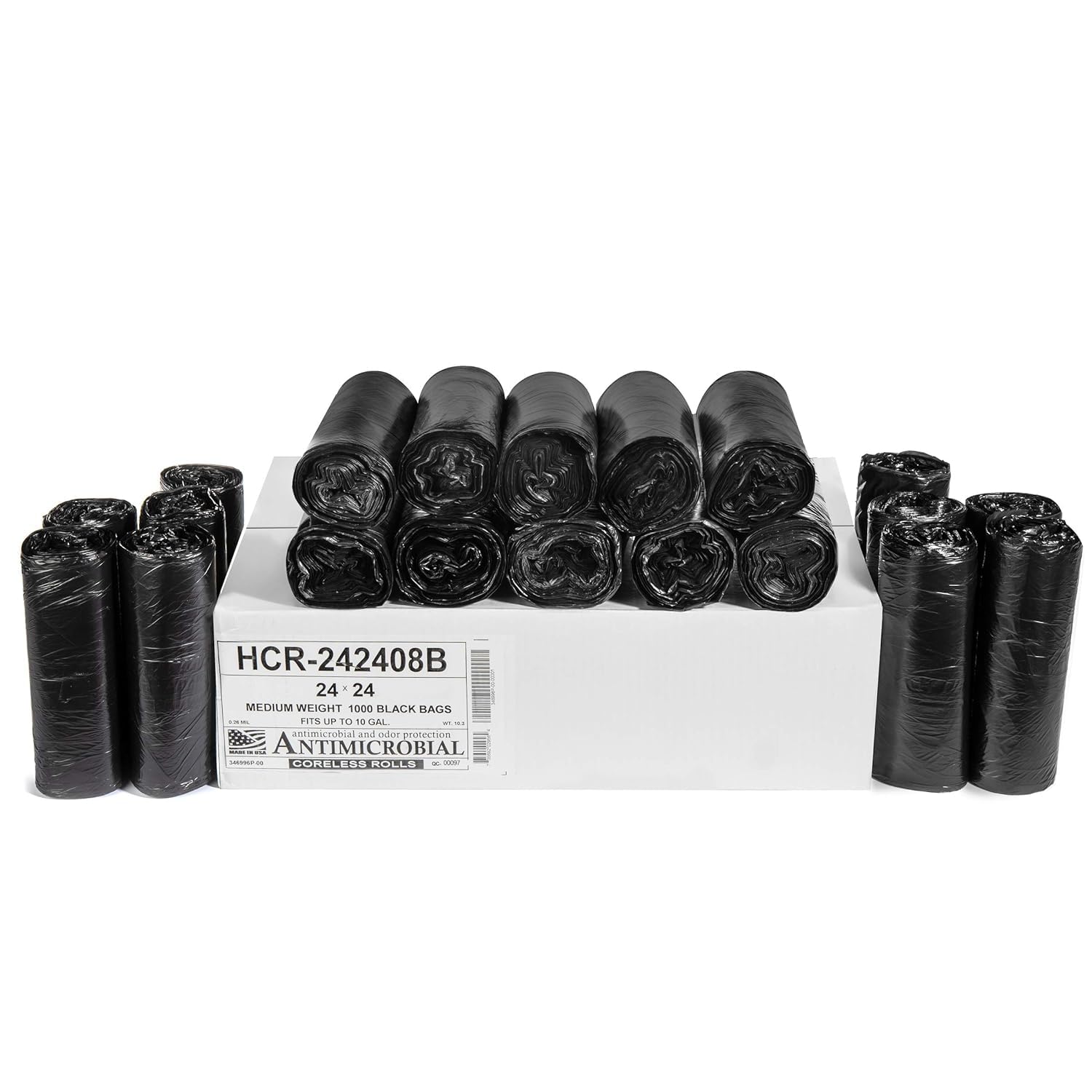 10 Gal Black Trash Bags (1000 Count)