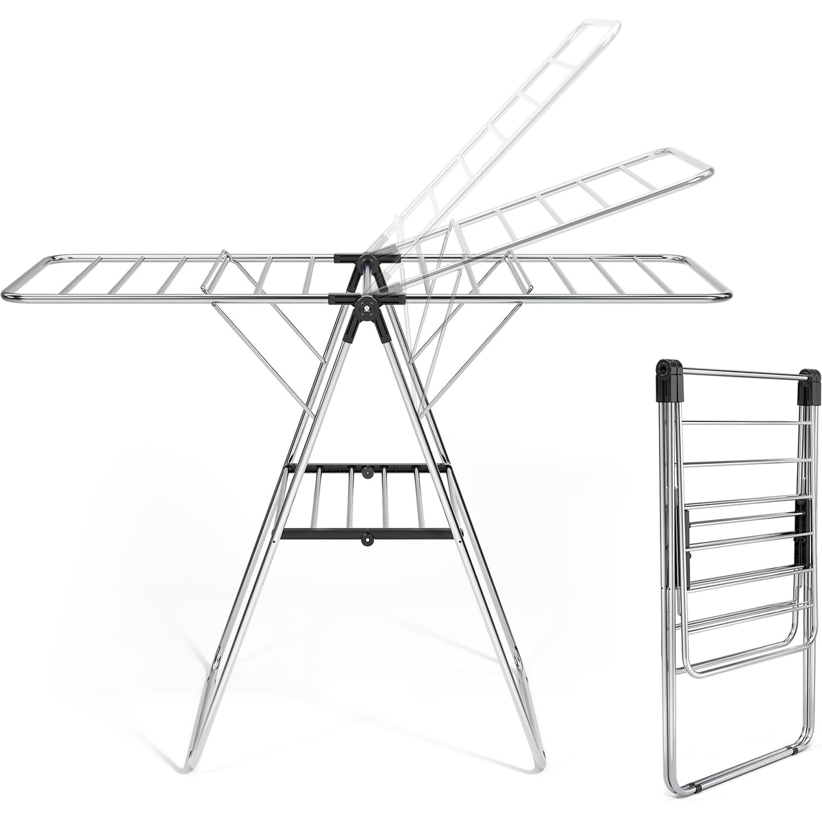 Large Stainless Steel Clothes Drying Rack