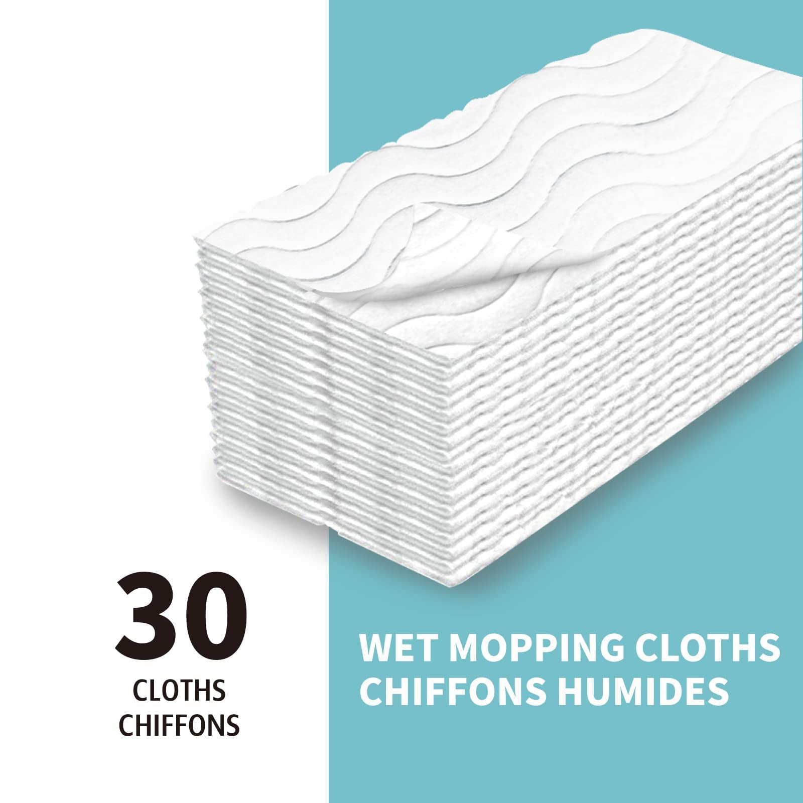 Upgraded Wet Mop Refills for Swiffer Sweeper Wet Pads (60 Count)