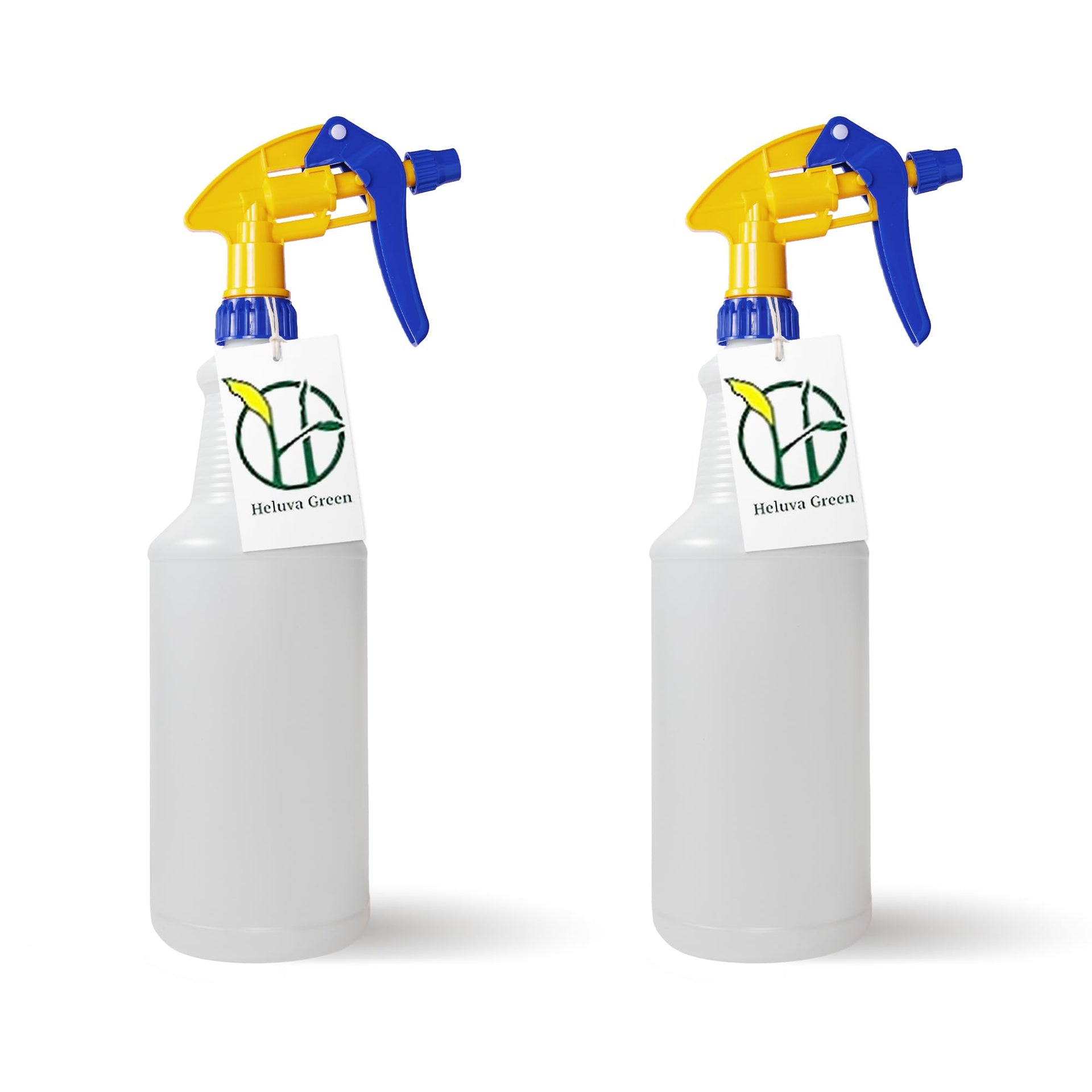 Heavy Duty 32oz Plastic Spray Bottles for Cleaning (2 Count)