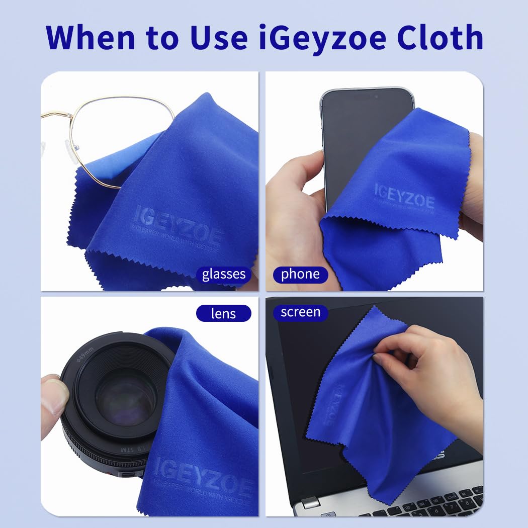 20 Pack Microfiber Glasses Cleaning Cloths (20 Count)