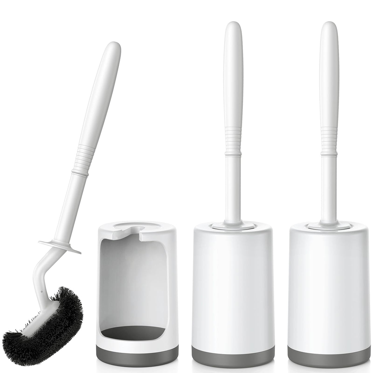Toilet Bowl Brush Holder Set (3 Count)