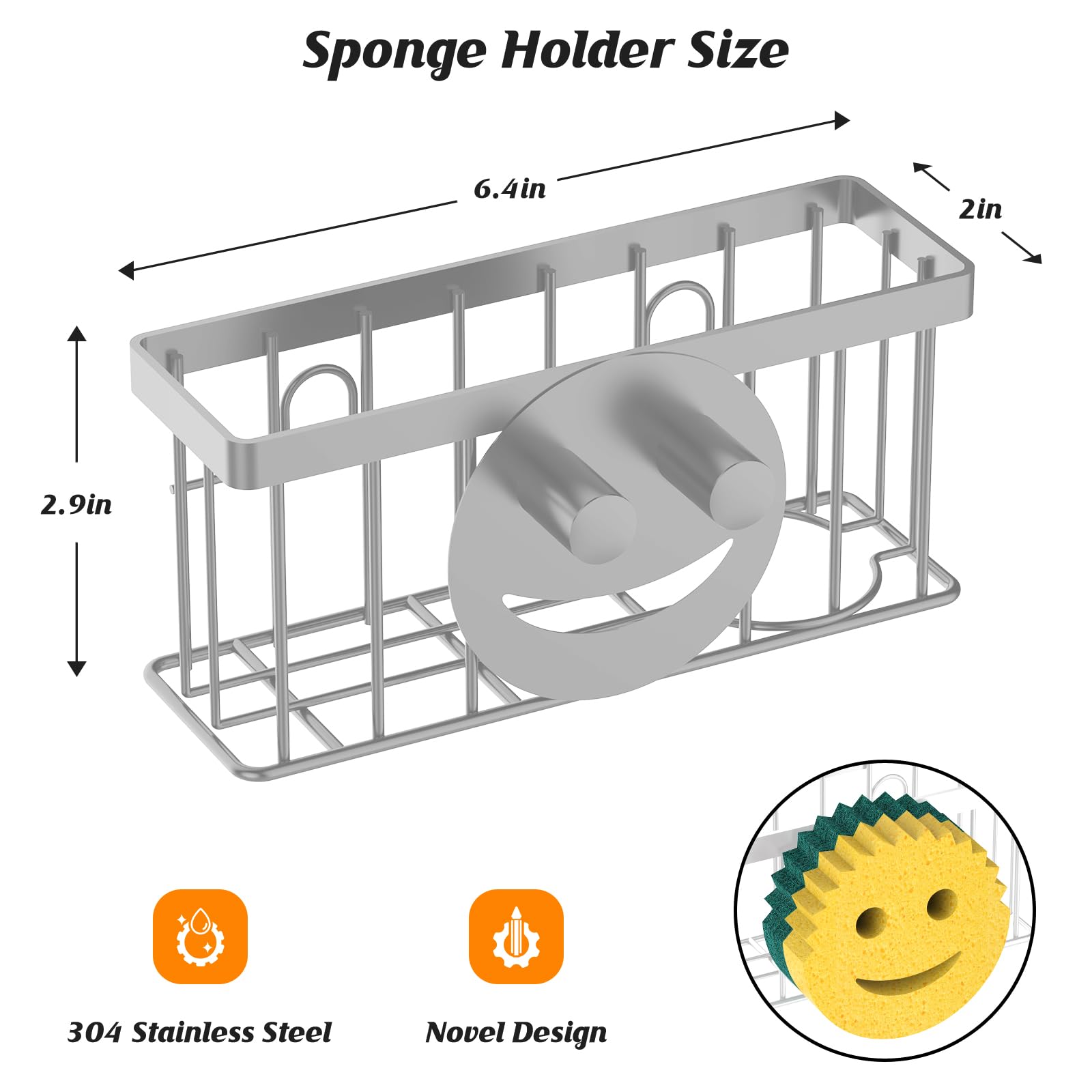 Sponge Holder Smiley Face