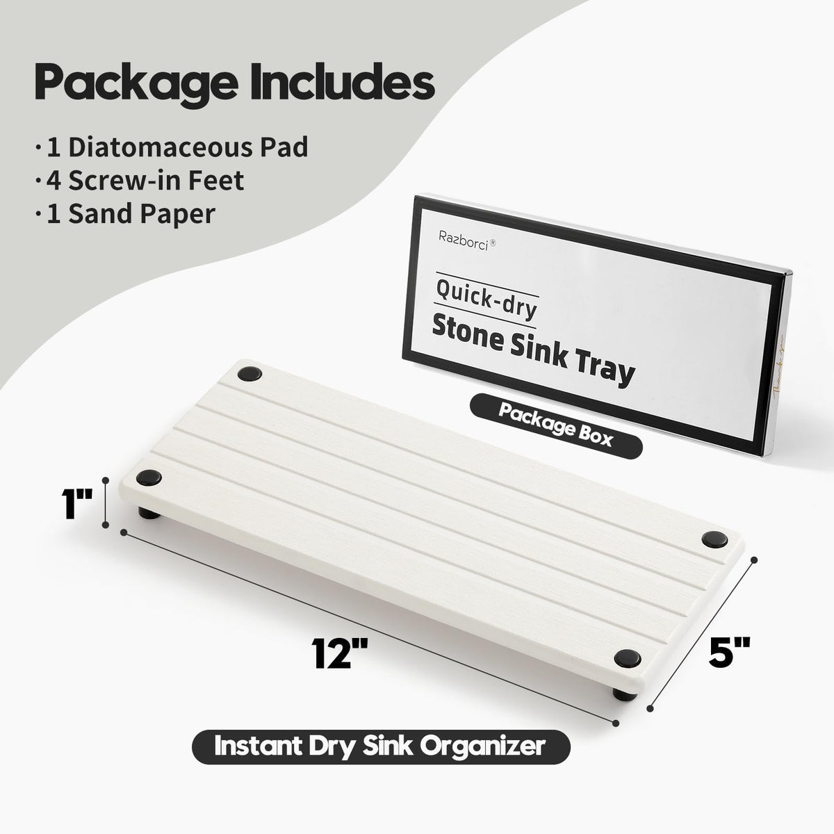 Instant Dry Sink Caddy Kitchen Sink Organizer