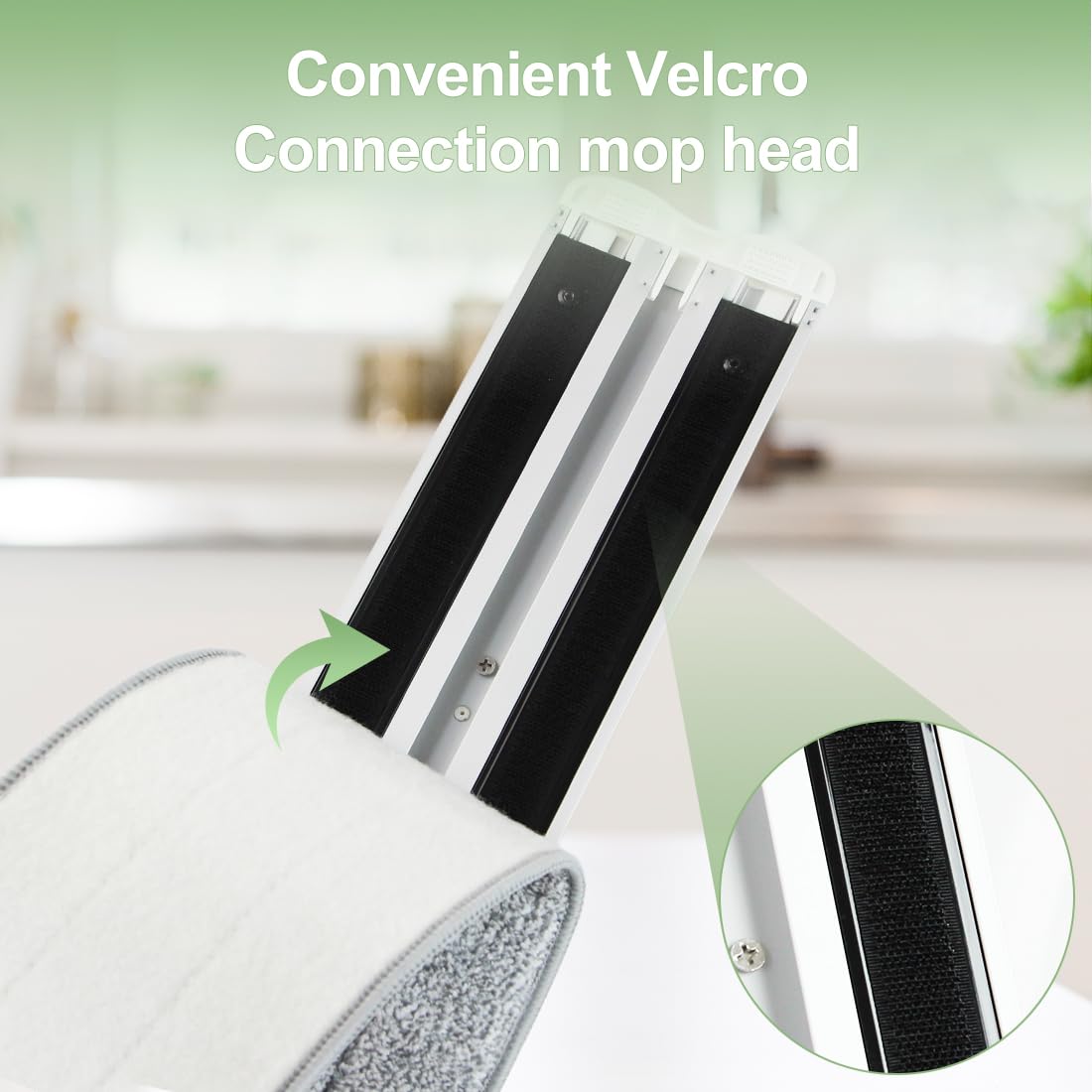 18" Commercial Flat Microfiber Floor Mop Cleaning System with 4 Washable Pads Cleaner for Home Cleaning