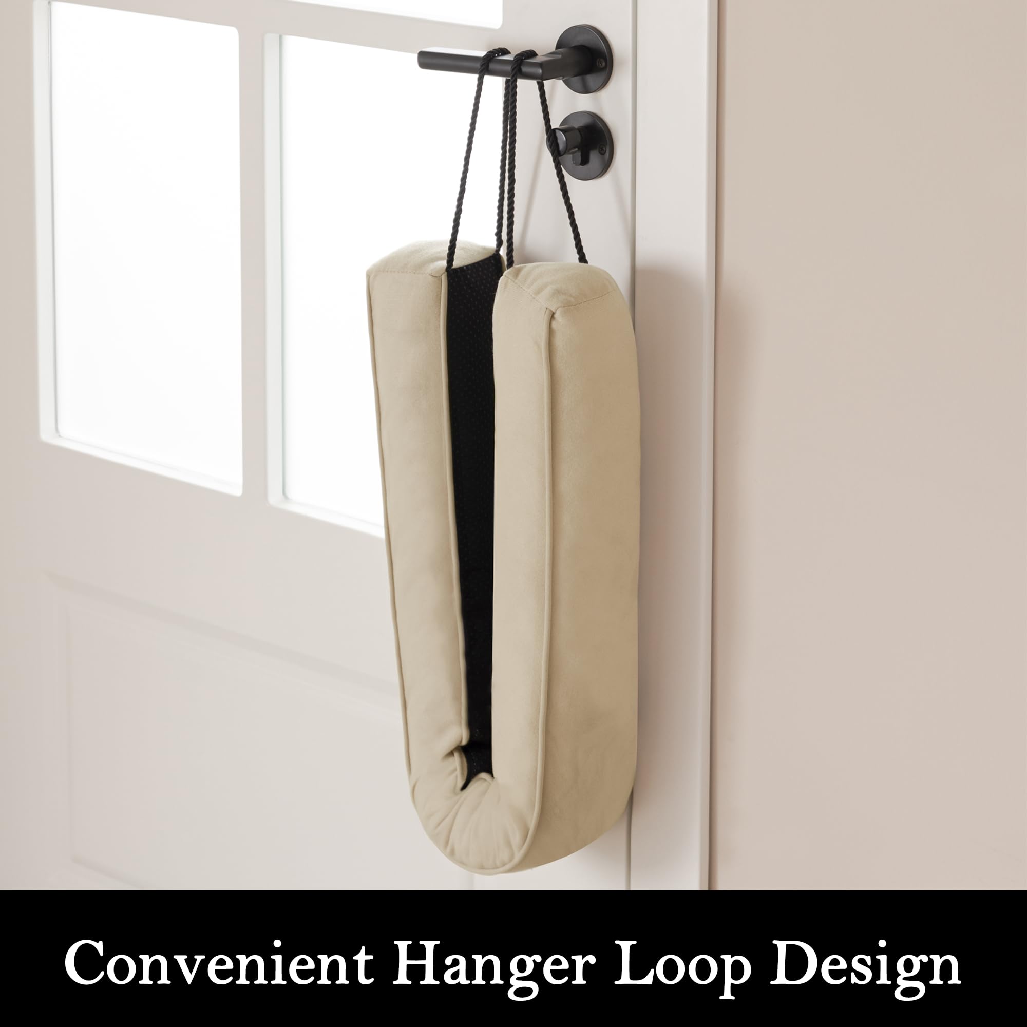 Door Draft Stopper with Removable Washable Cover