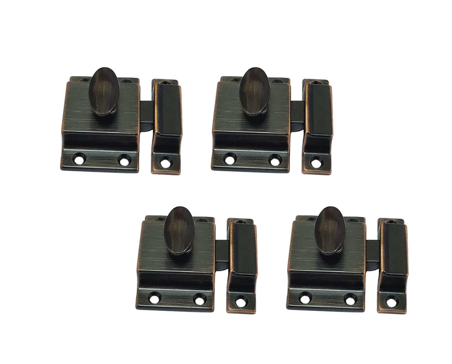 Traditional Large Oval Turn Cabinet Latch (4 Count)