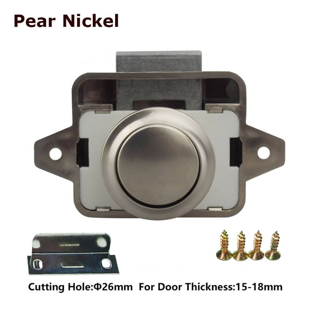 Set of 5 Push Button Latch Cupboard for RV Camper Motor Home Caravan (5 Count)