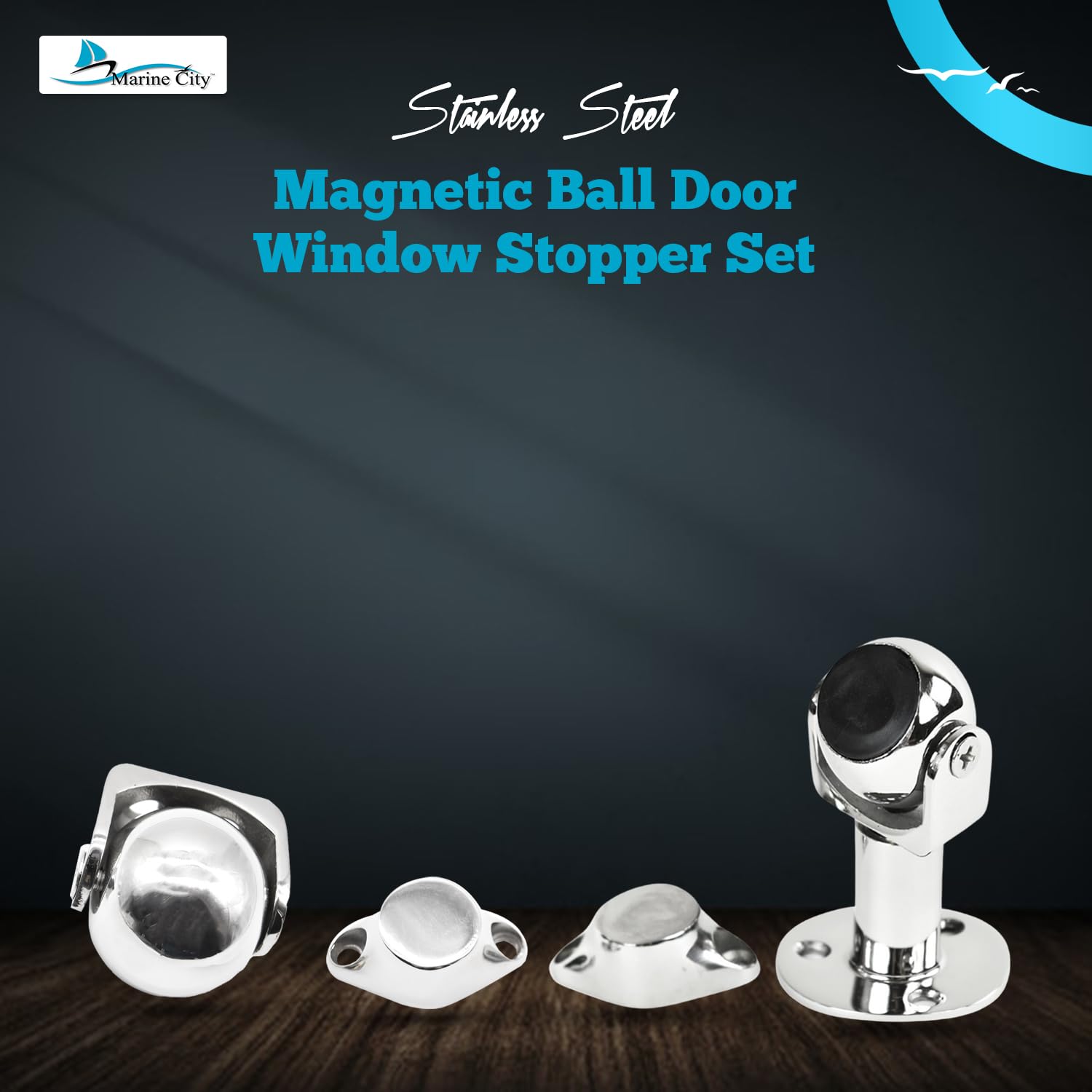Magnetic Ball Door Window Stopper Set