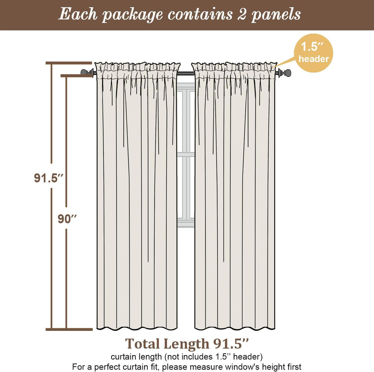 Chyhomenyc Black Sheer Curtains 90 Inches Long 2 Panels, Light Filtering Black Curtains for Living Room, Soft Gentle Voile Rod Pocket Bedroom Window Drapes, 59Wx90L Inch, 2PCS