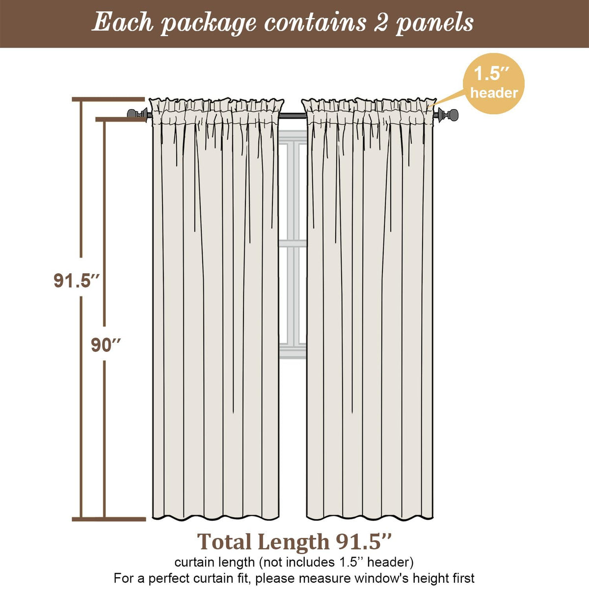 Sage Green Sheer Curtains 90 Inches Long 2 Panels (2 Count)