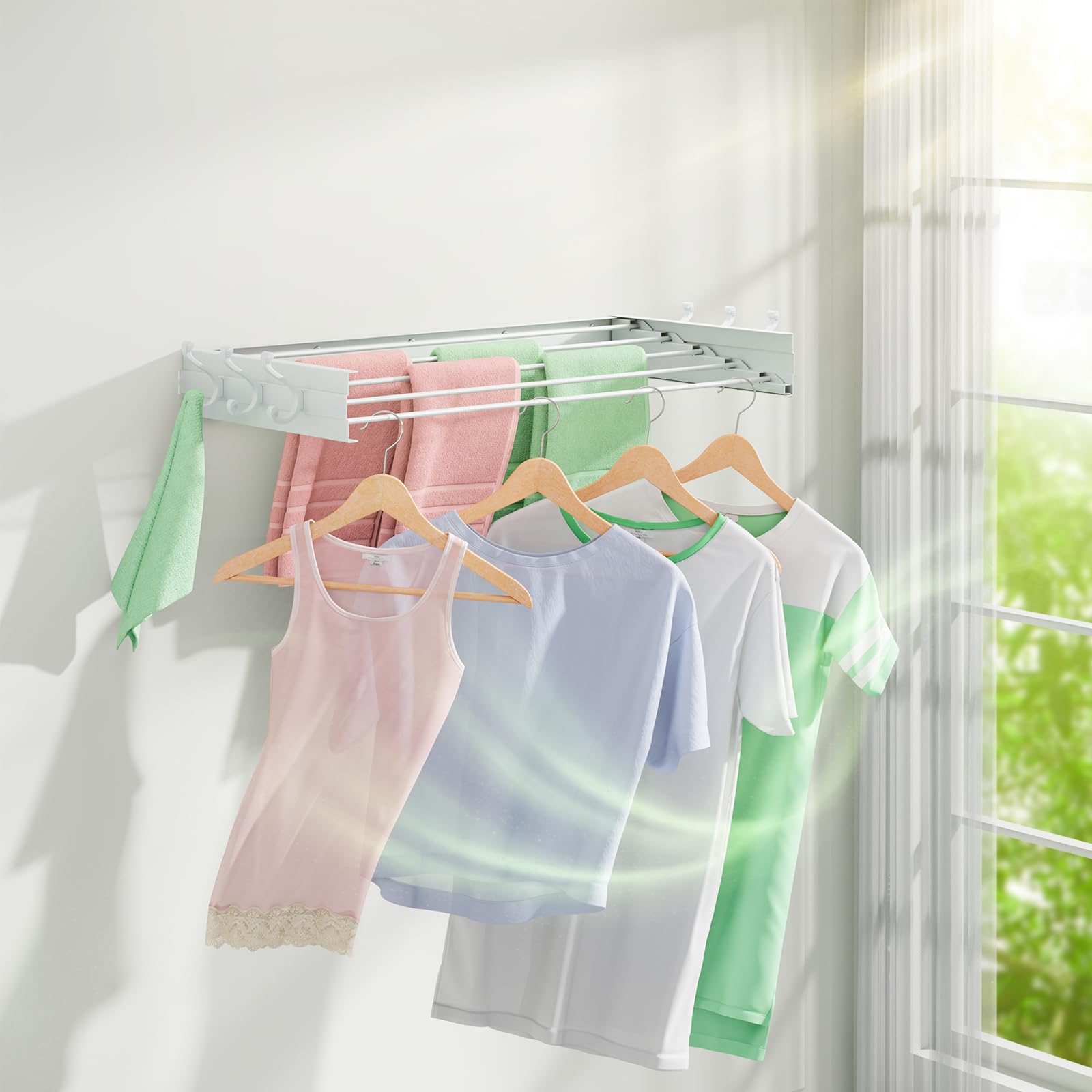 Wall Mounted Drying Rack 31.5"