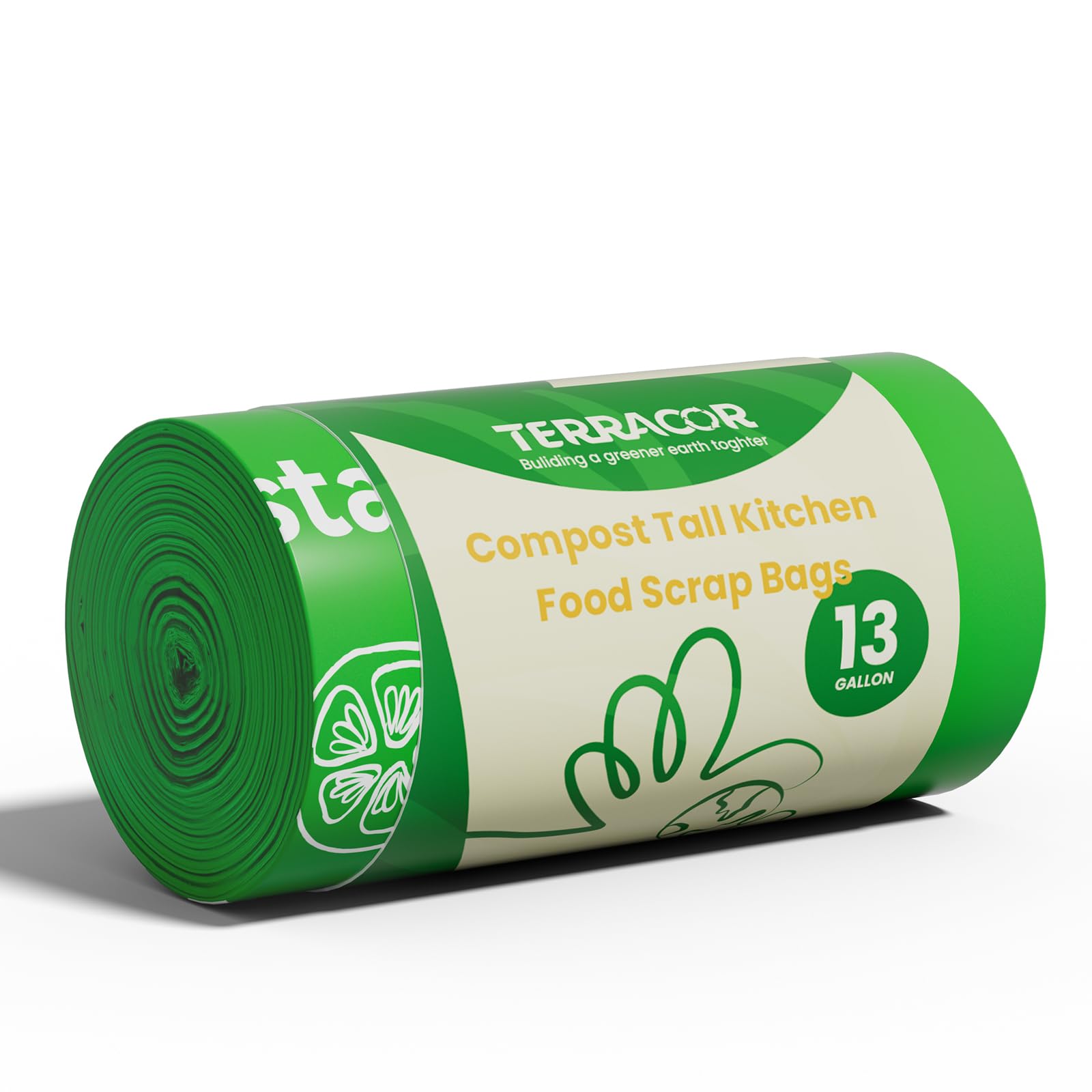13 Gallon Compostable Trash Bags (40 Count)