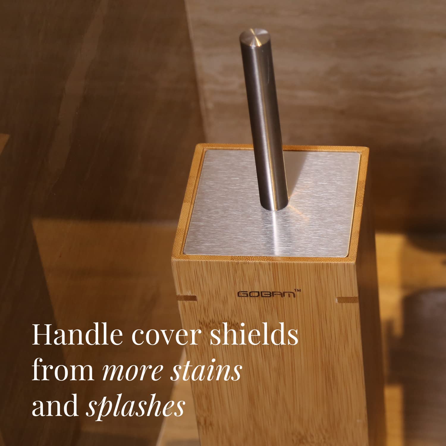 Bamboo Toilet Bowl Cleaner with Holder for All Toilet Types