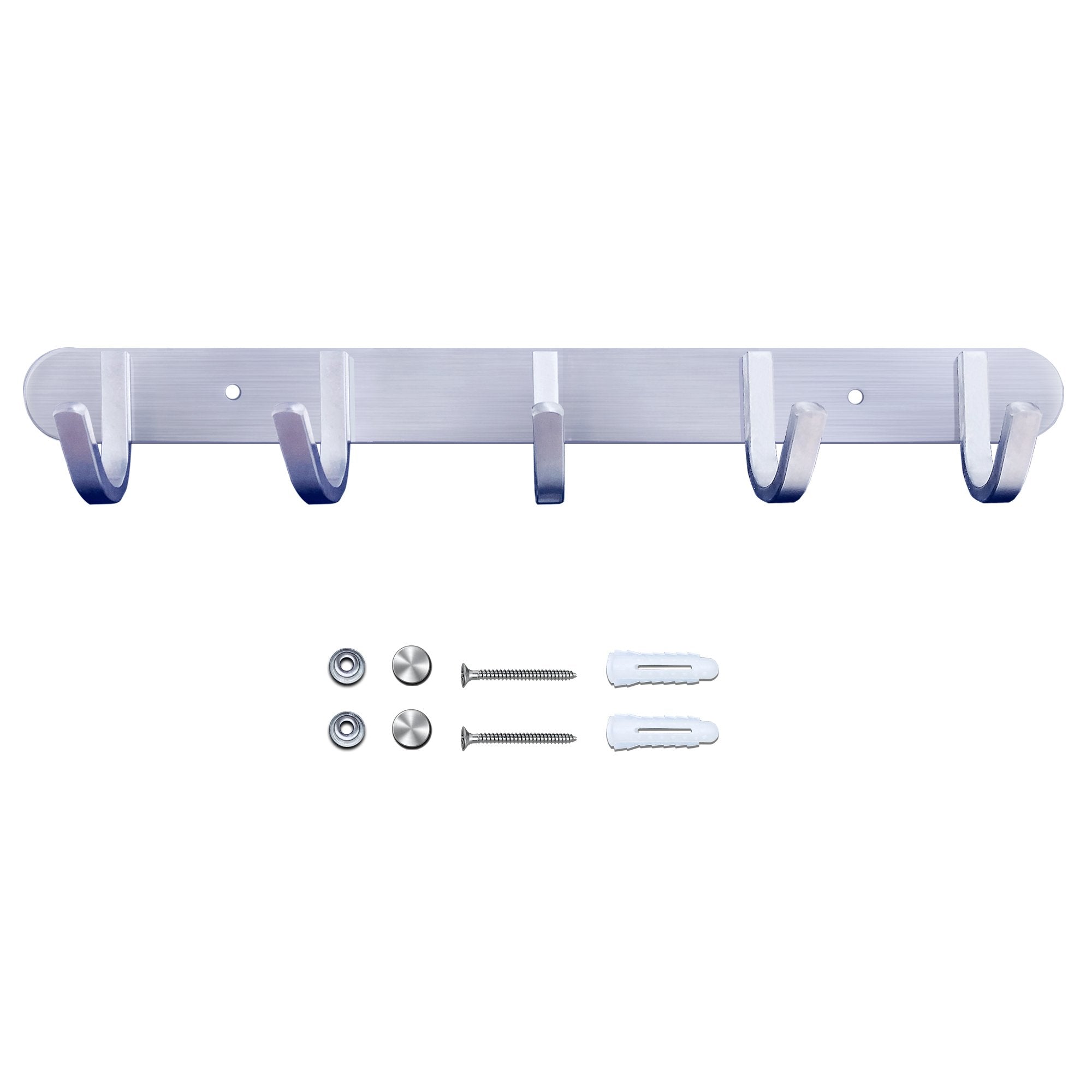 Coat Hook Rail Brushed Nickel 14
