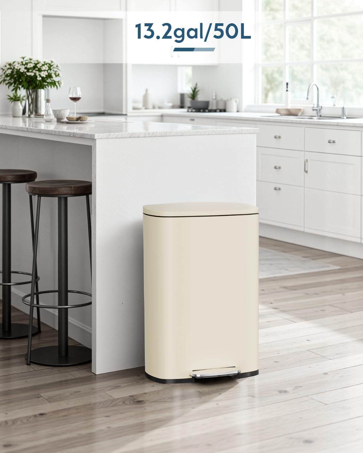 13.2 +1.3 Gallon Step Trash Can w