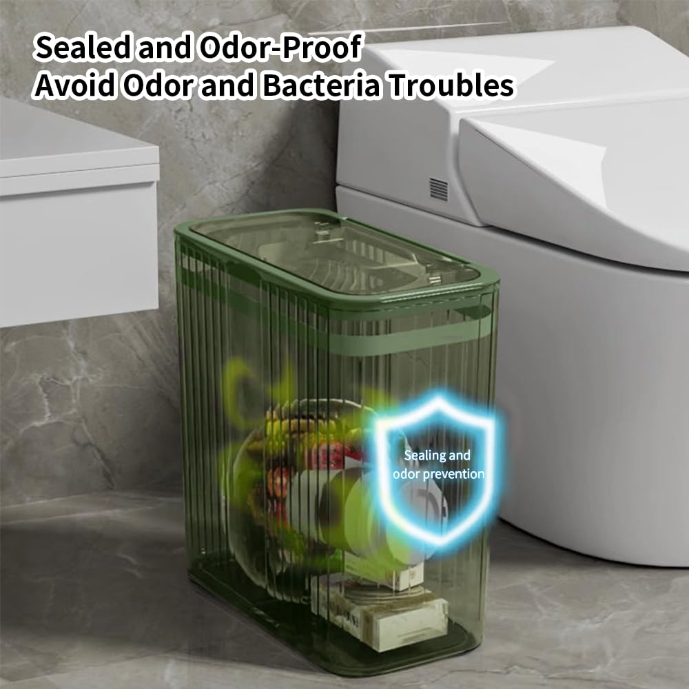 Bathroom Trash Cans with Lids