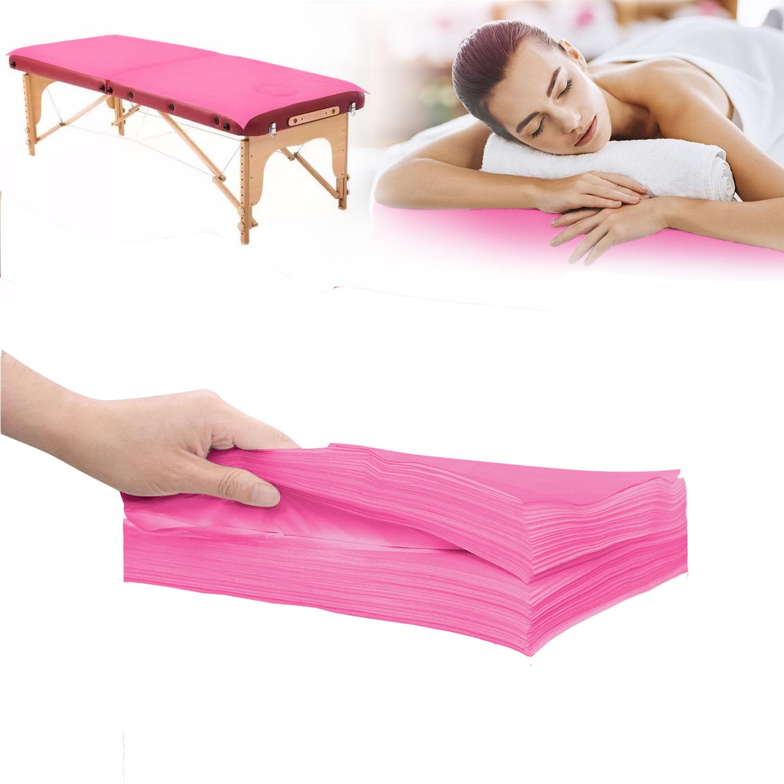 20Pcs Disposable Massage Table Sheets 31.5" x 71" Non (20 Count)