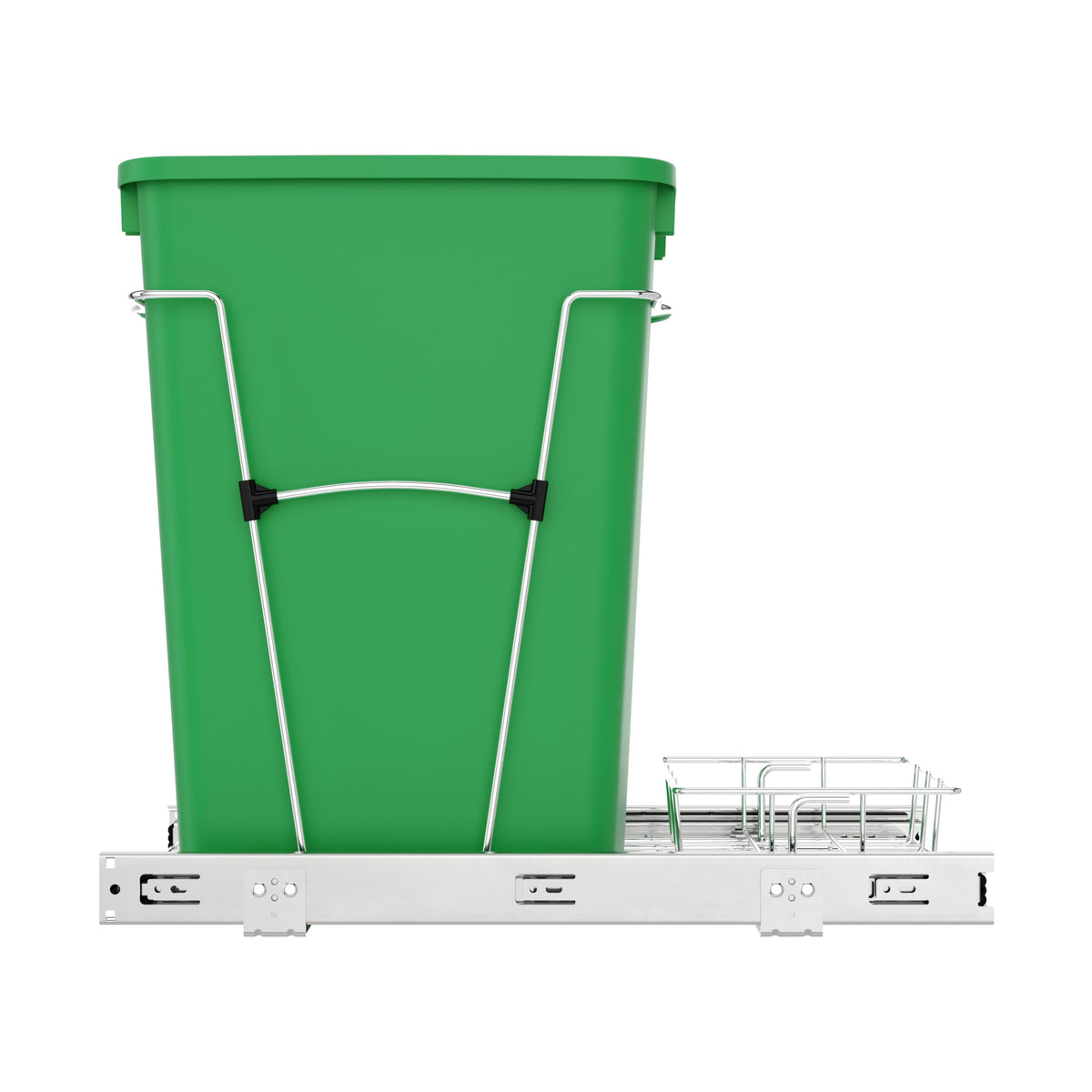 Pullout Trash Can for Kitchen Cabinets 35 Qt Garbage Waste Recycling Bin with Full Extension Slides