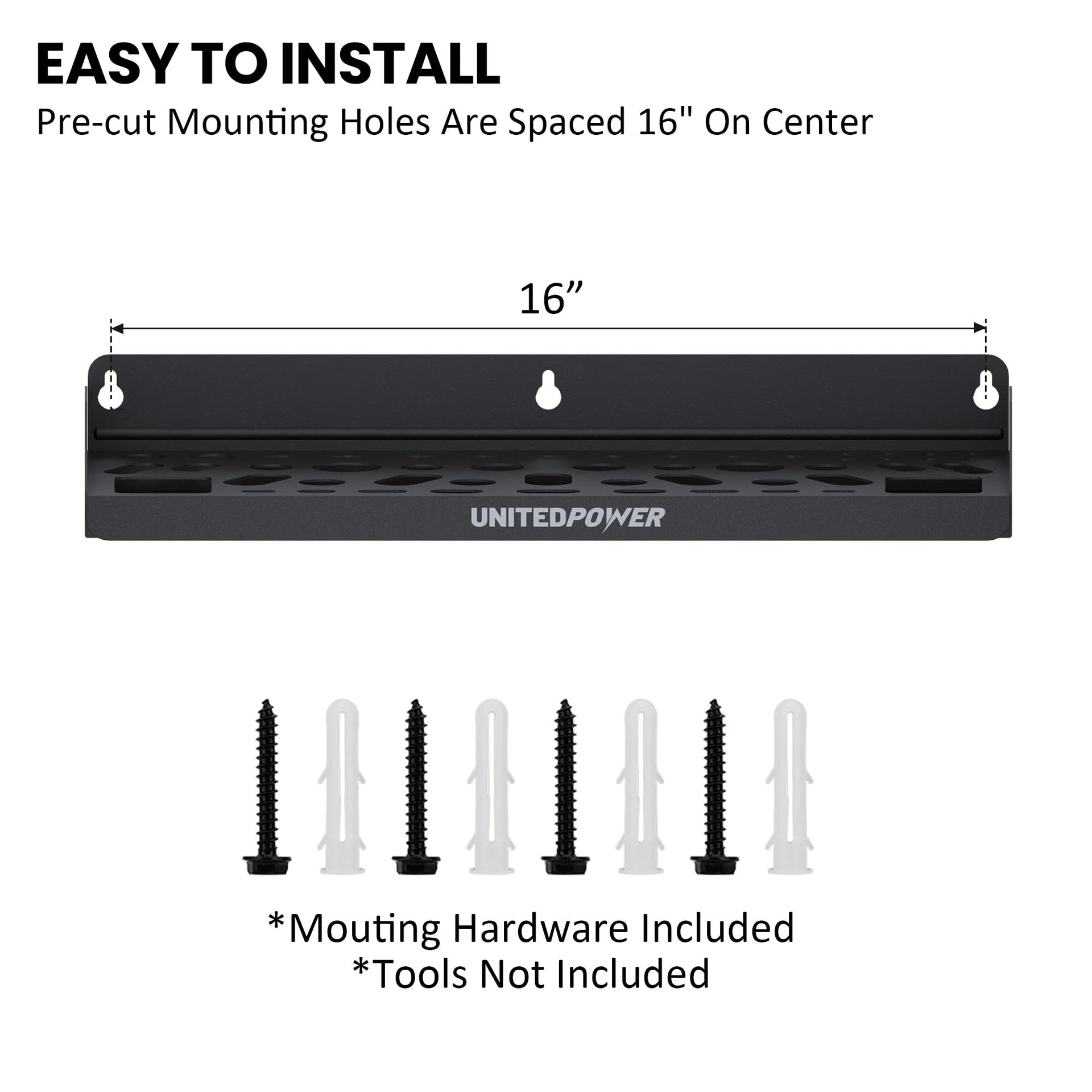 Wall Mount Tool Storage Rack