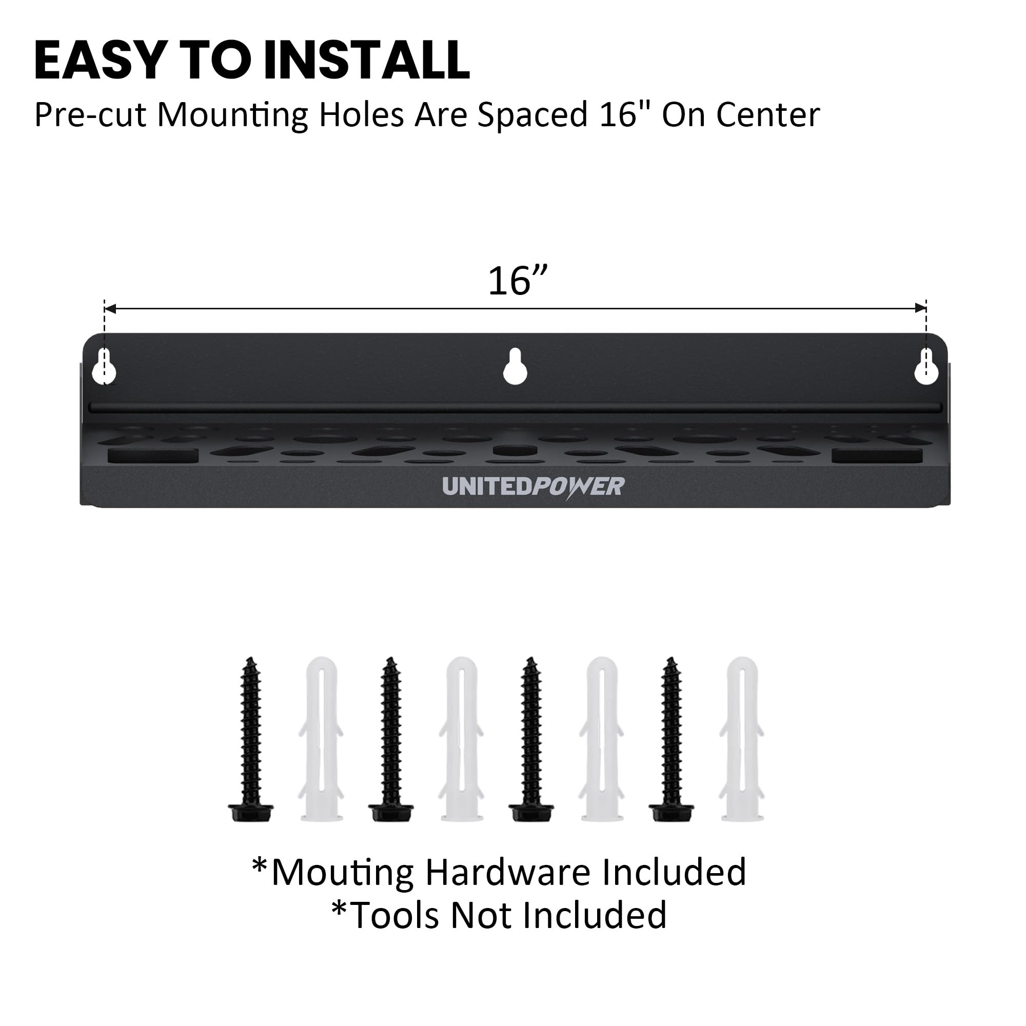 Wall Mount Tool Storage Rack
