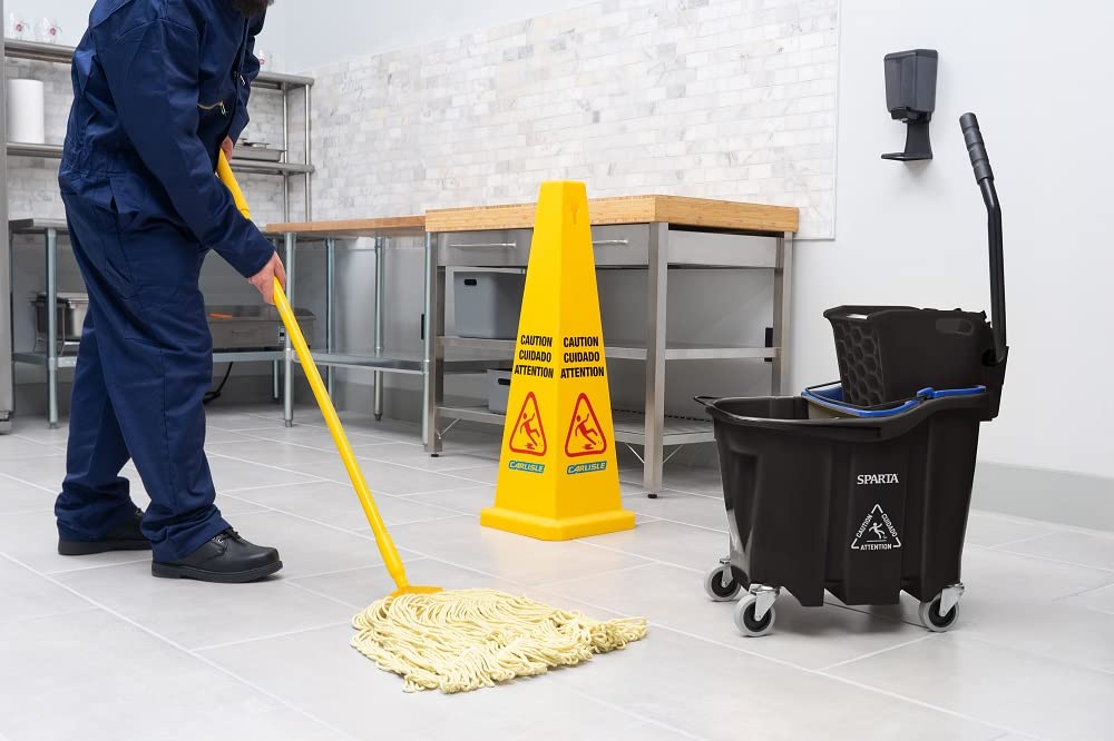 35 Qt Mop Bucket System with Wringer and Insert