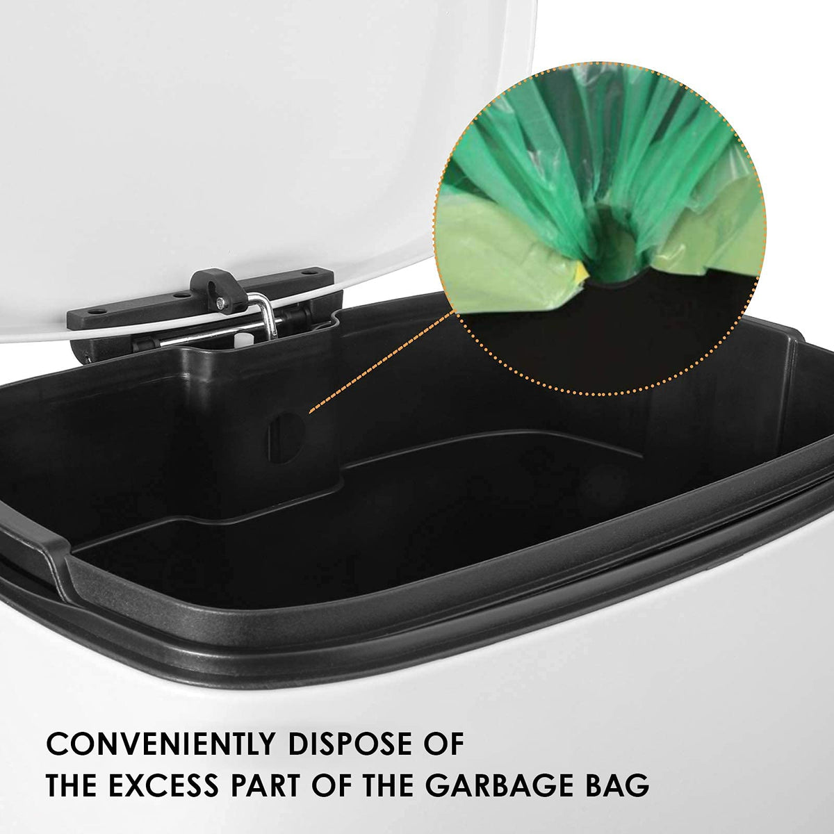 8 Gallon 30L Step Kitchen Trash Can