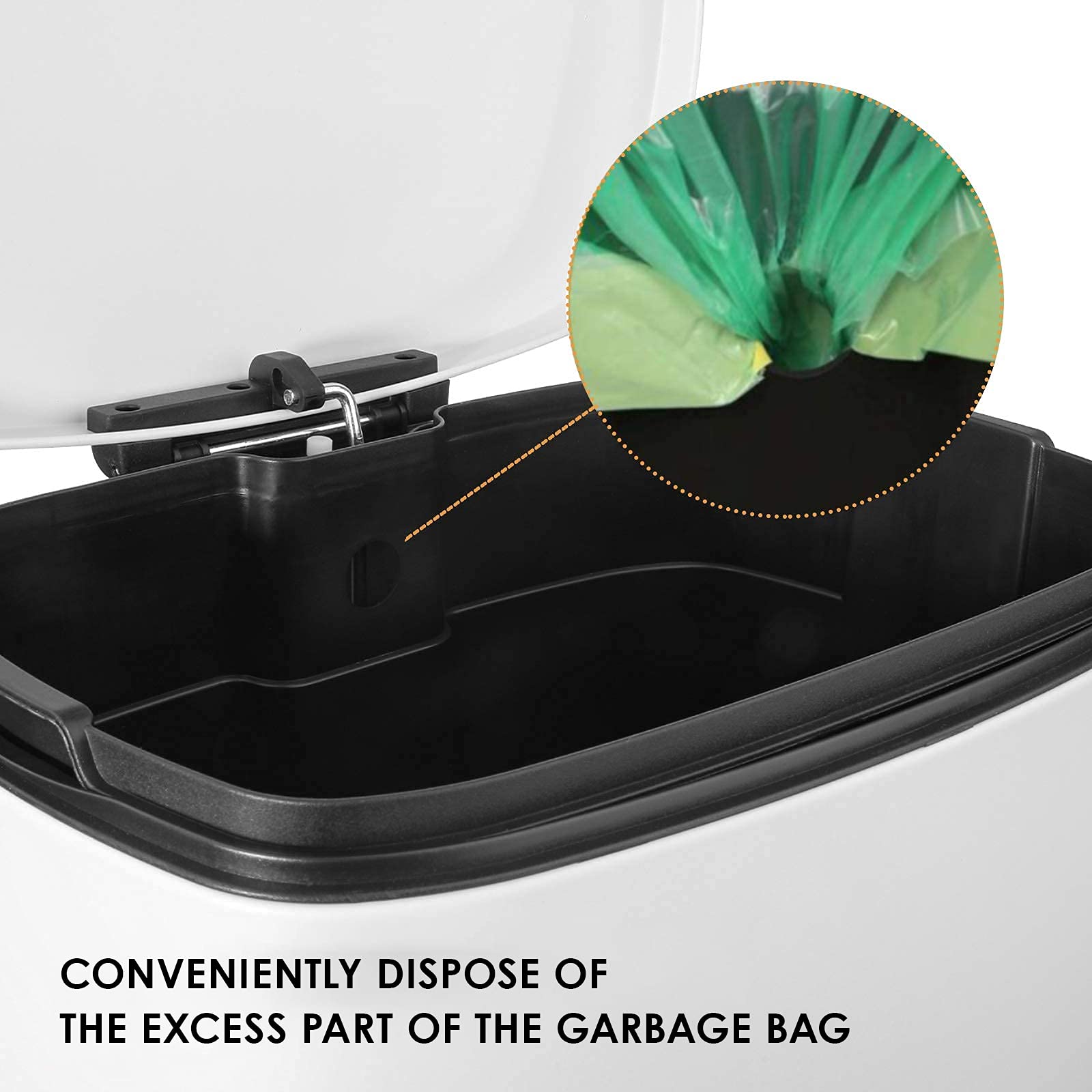 13.2 Gallon 50L Step Kitchen Trash Can