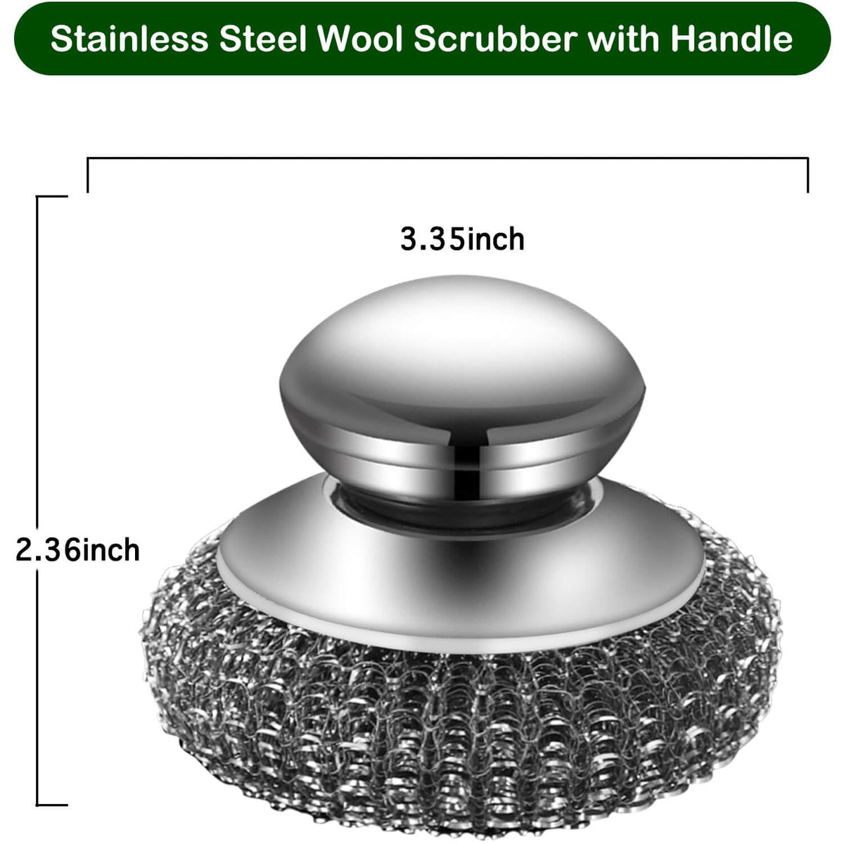 Steel Wool Scrubber with Handles (5 Count)
