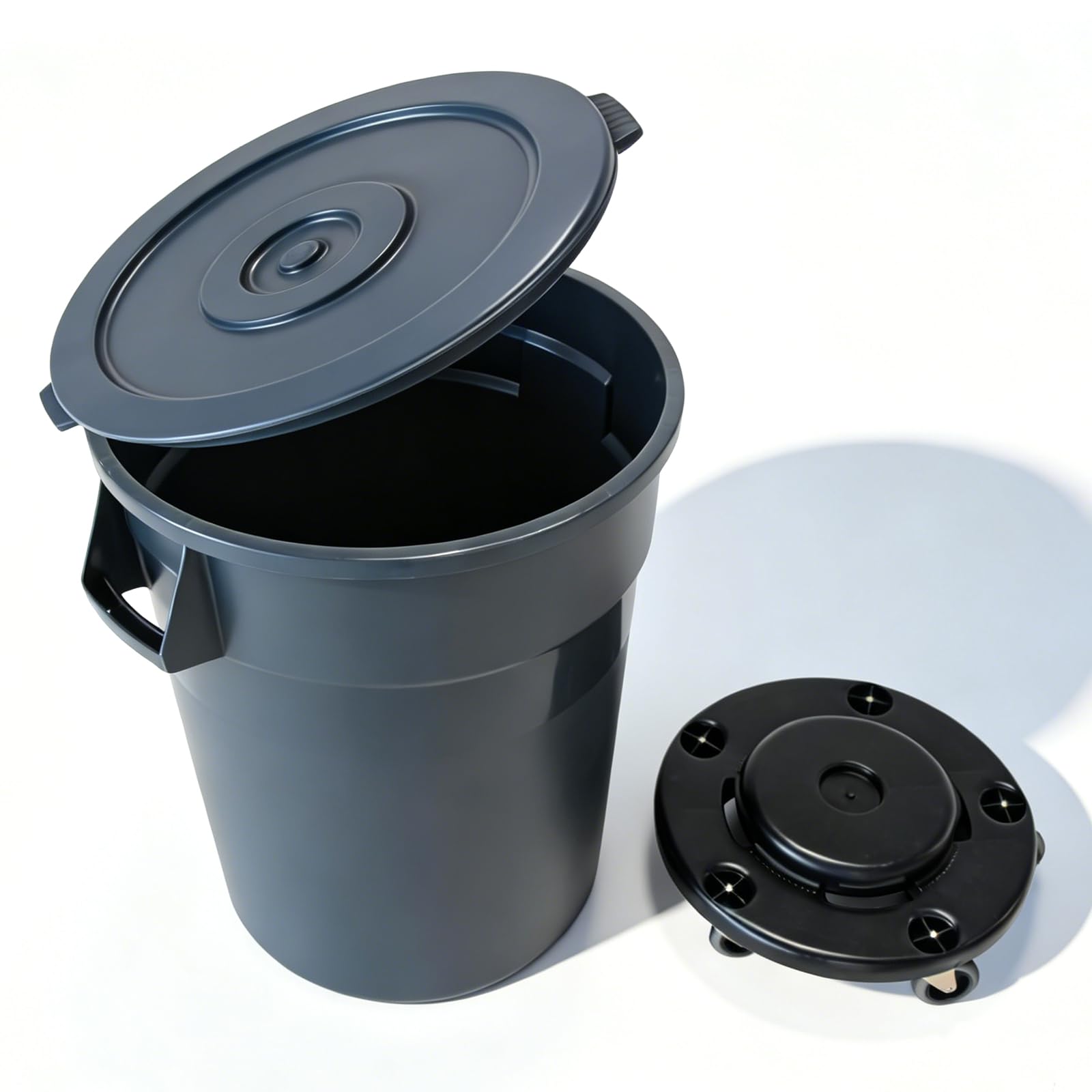 32 Gallon Trash Can with Lid and Wheels