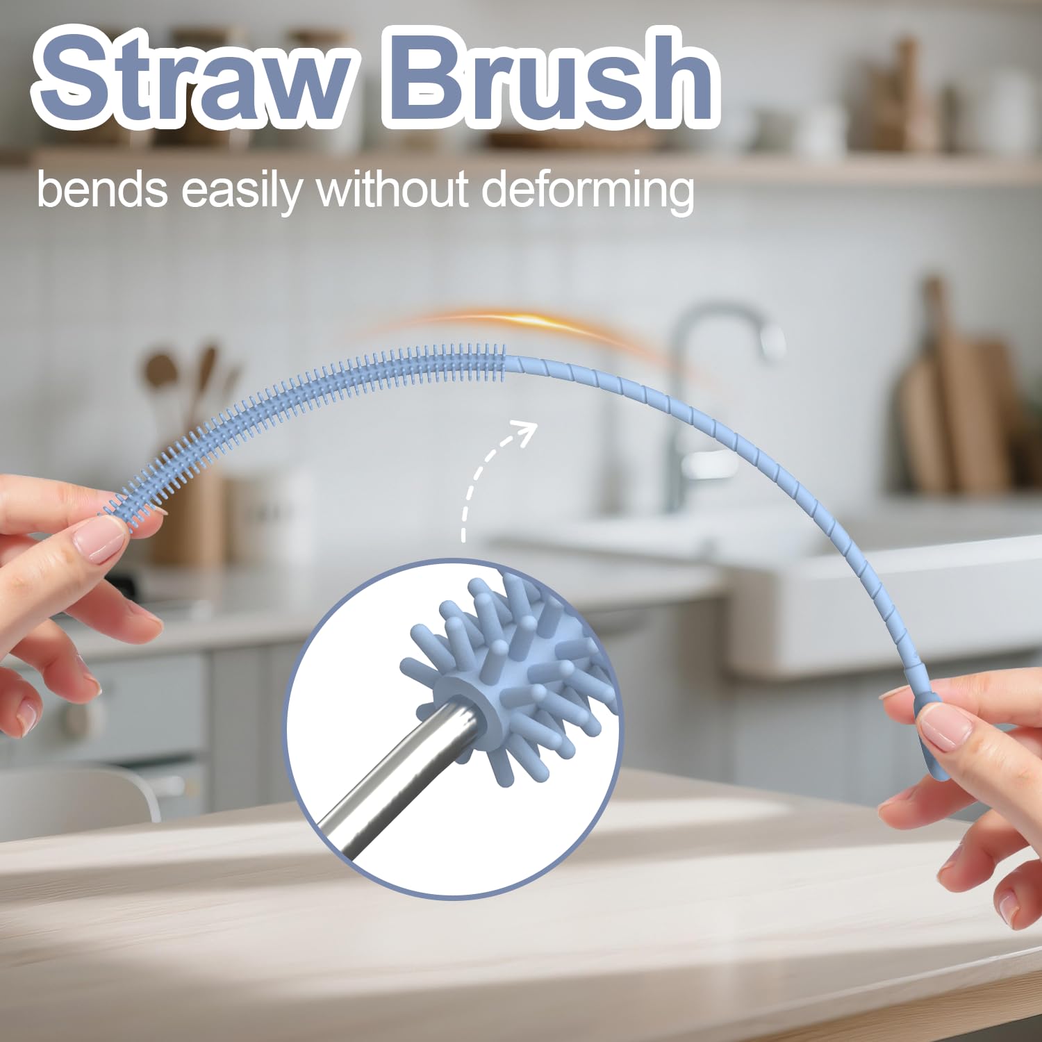 Silicone Straw Cleaner Brush