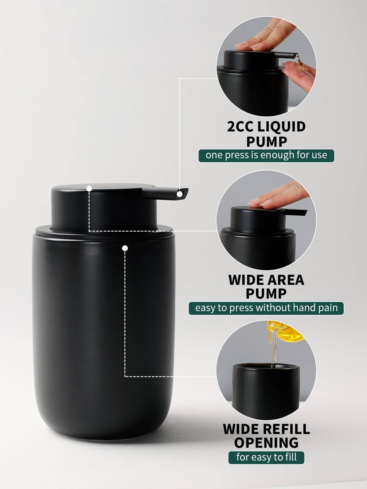 Soap Dispenser and Toothbrush Holder Set (2 Count)