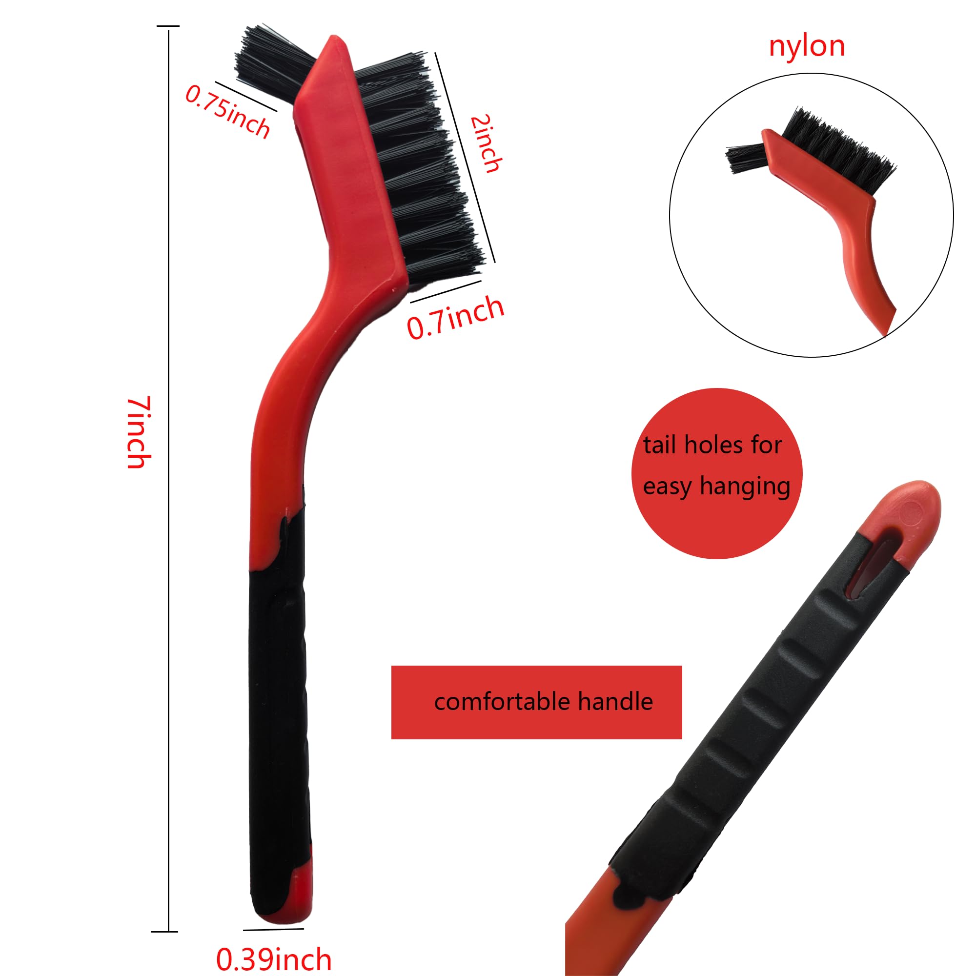 6 Pack Nylon Cleaning Brushes (6 Count)