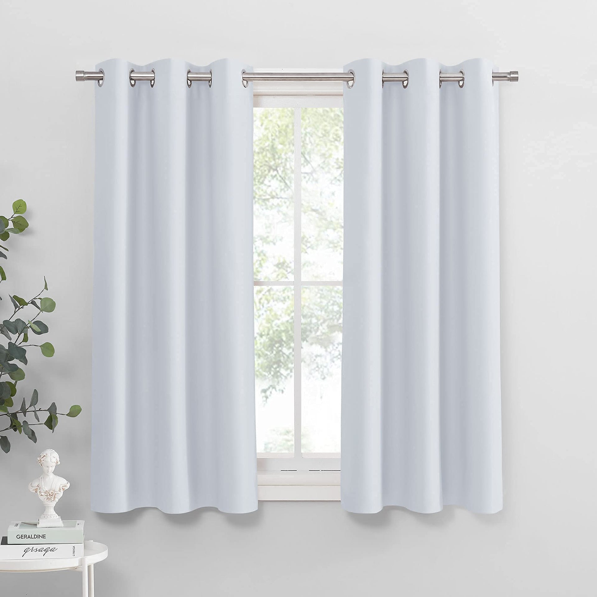 White Window Curtains for Bedroom