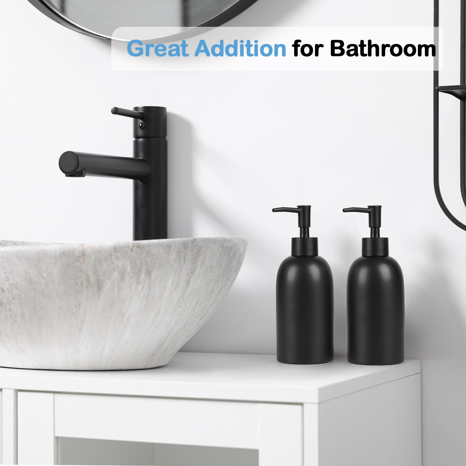 Soap Dispenser Fill Dish Soap Hand Soap for Bathroom (2 Count)