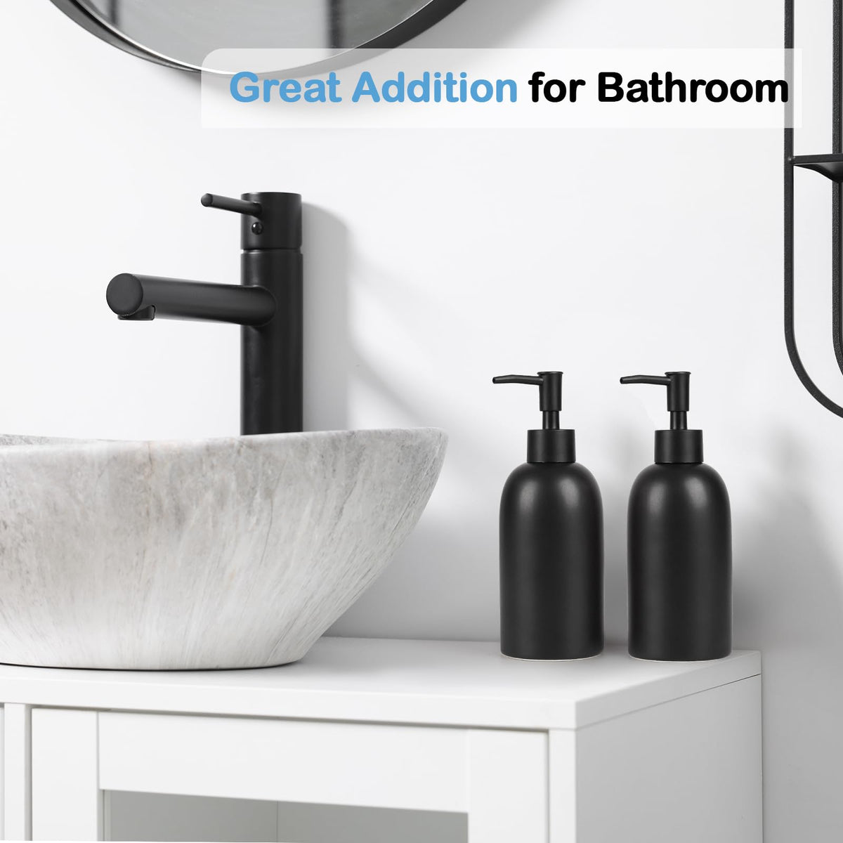 Soap Dispenser Fill Dish Soap Hand Soap for Bathroom (2 Count)