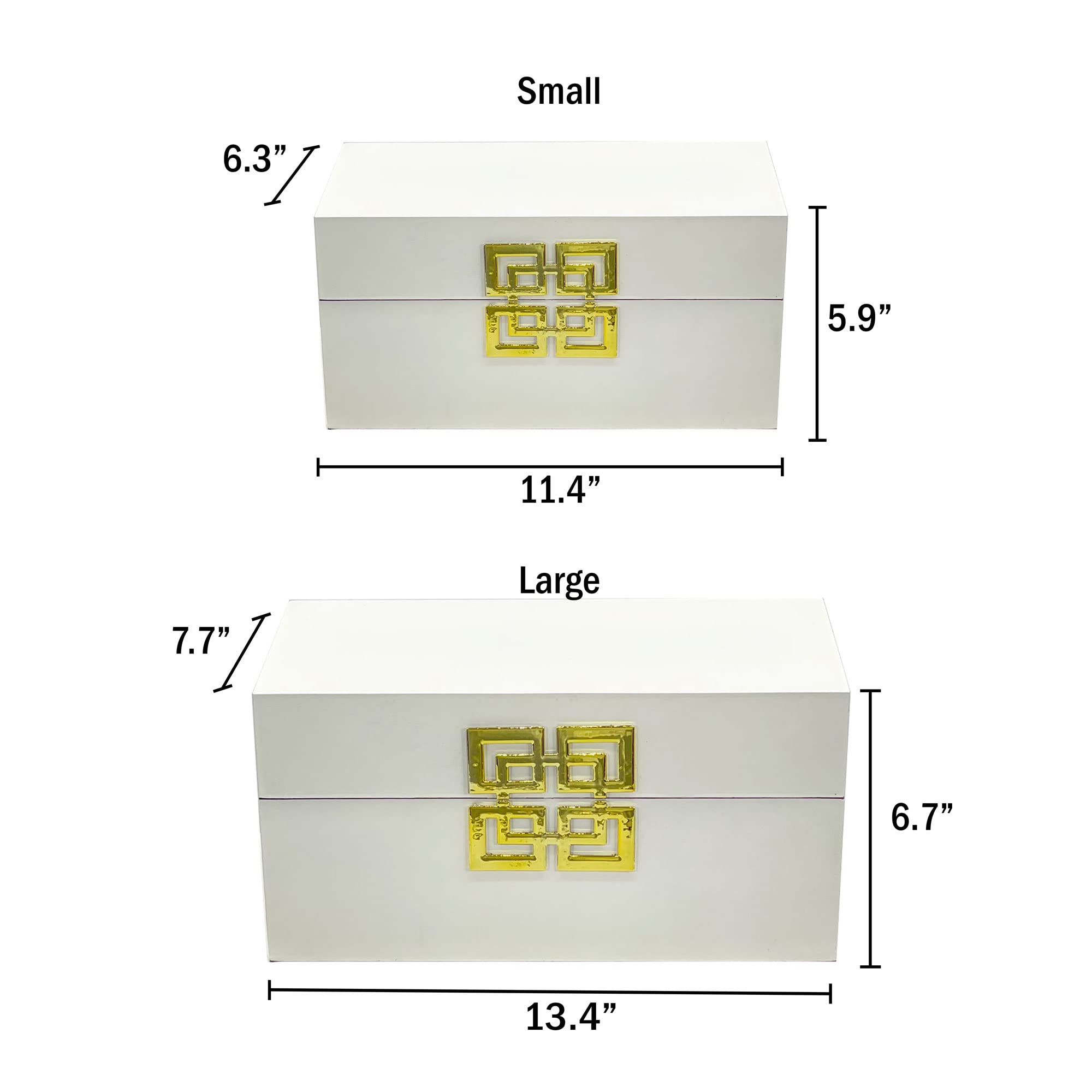 Large & Small Decorative Storage Box w