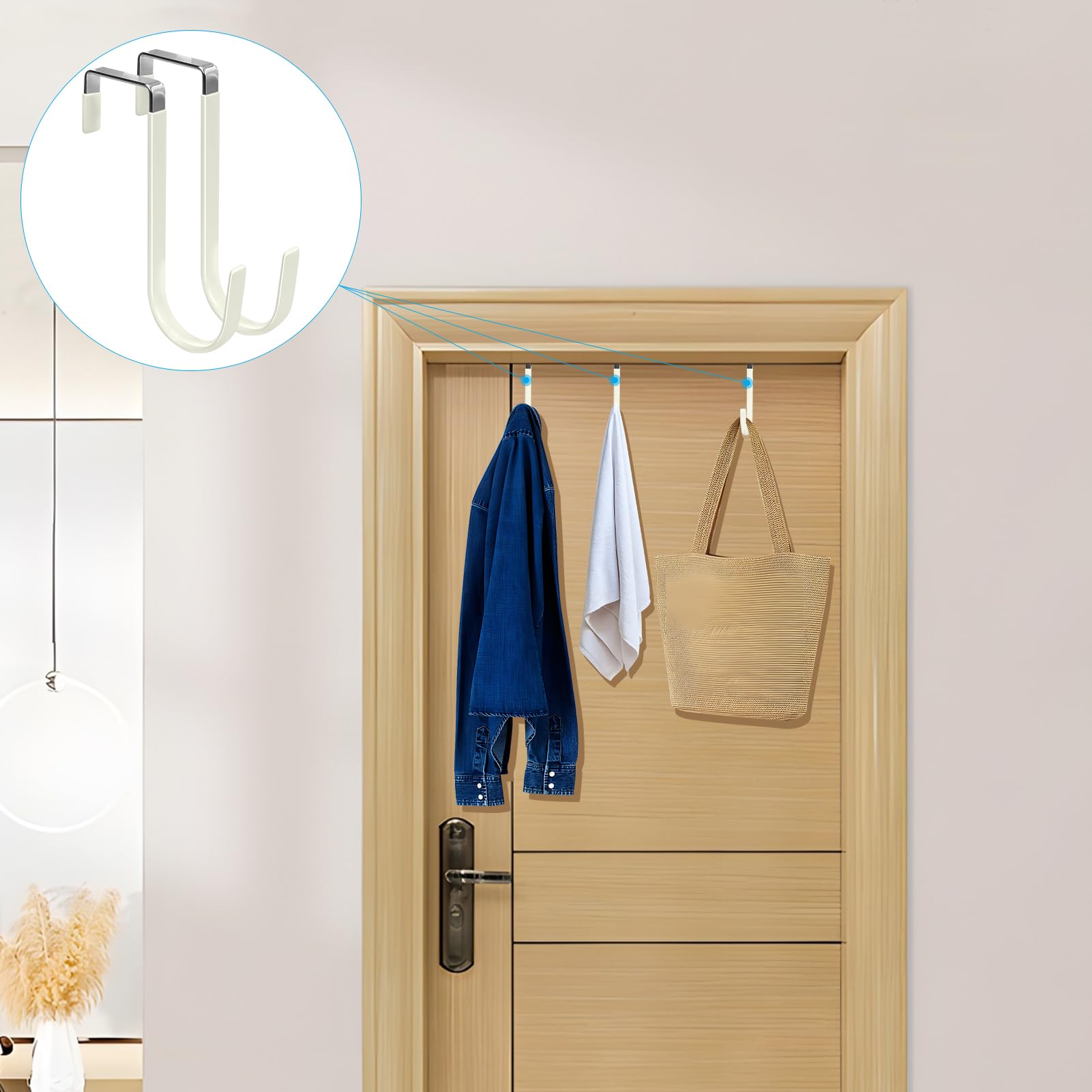 Over the Door Hooks (4 Count)
