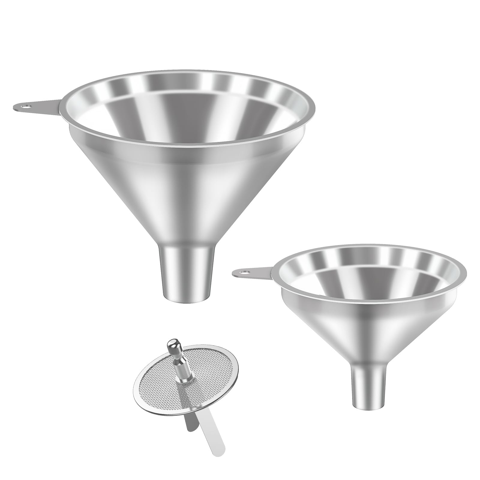 3 Pack Stainless Steel Kitchen Funnel Set (3 Count)