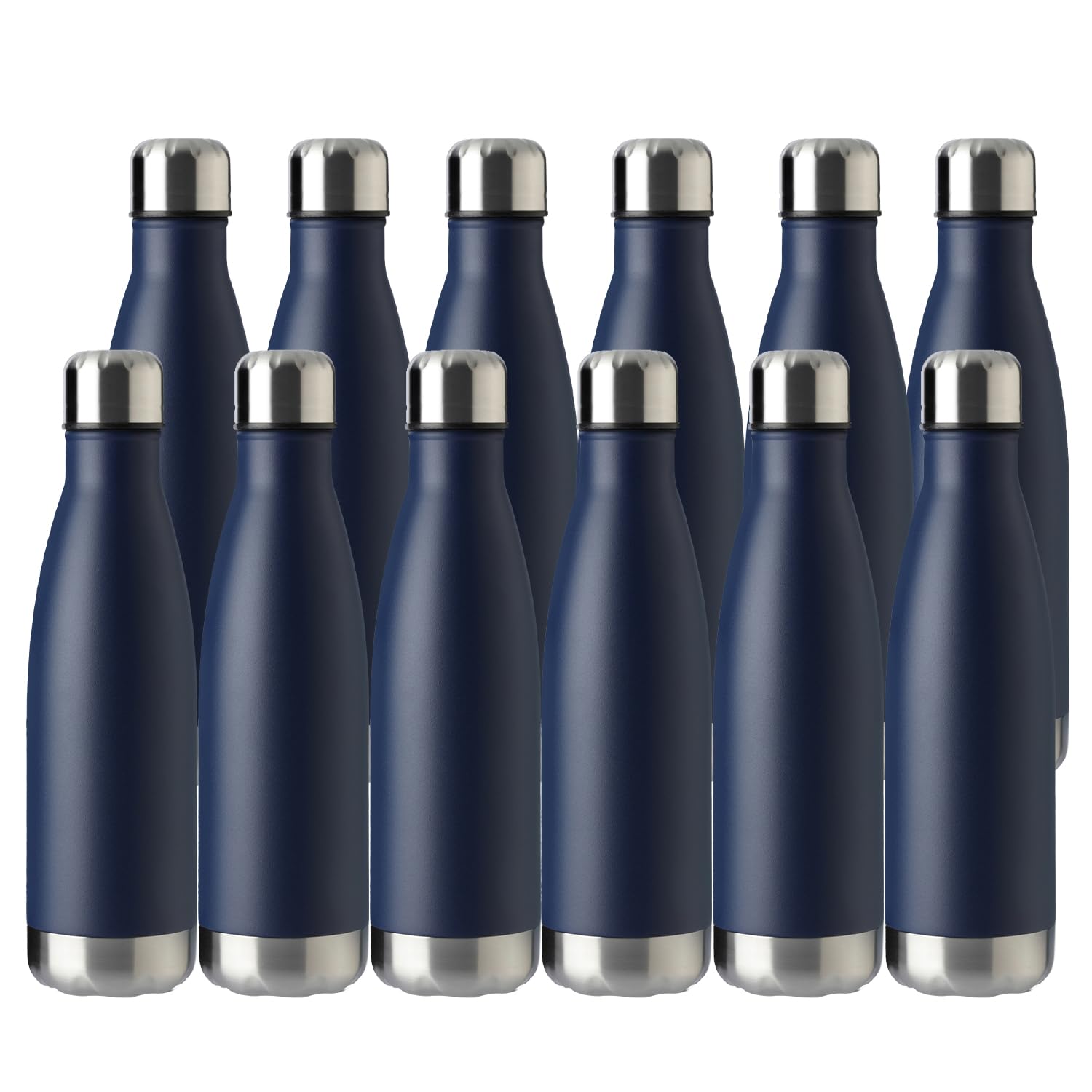 17oz Sport Water Bottle 12 Pack Vacuum Insulated Stainless Steel Leak