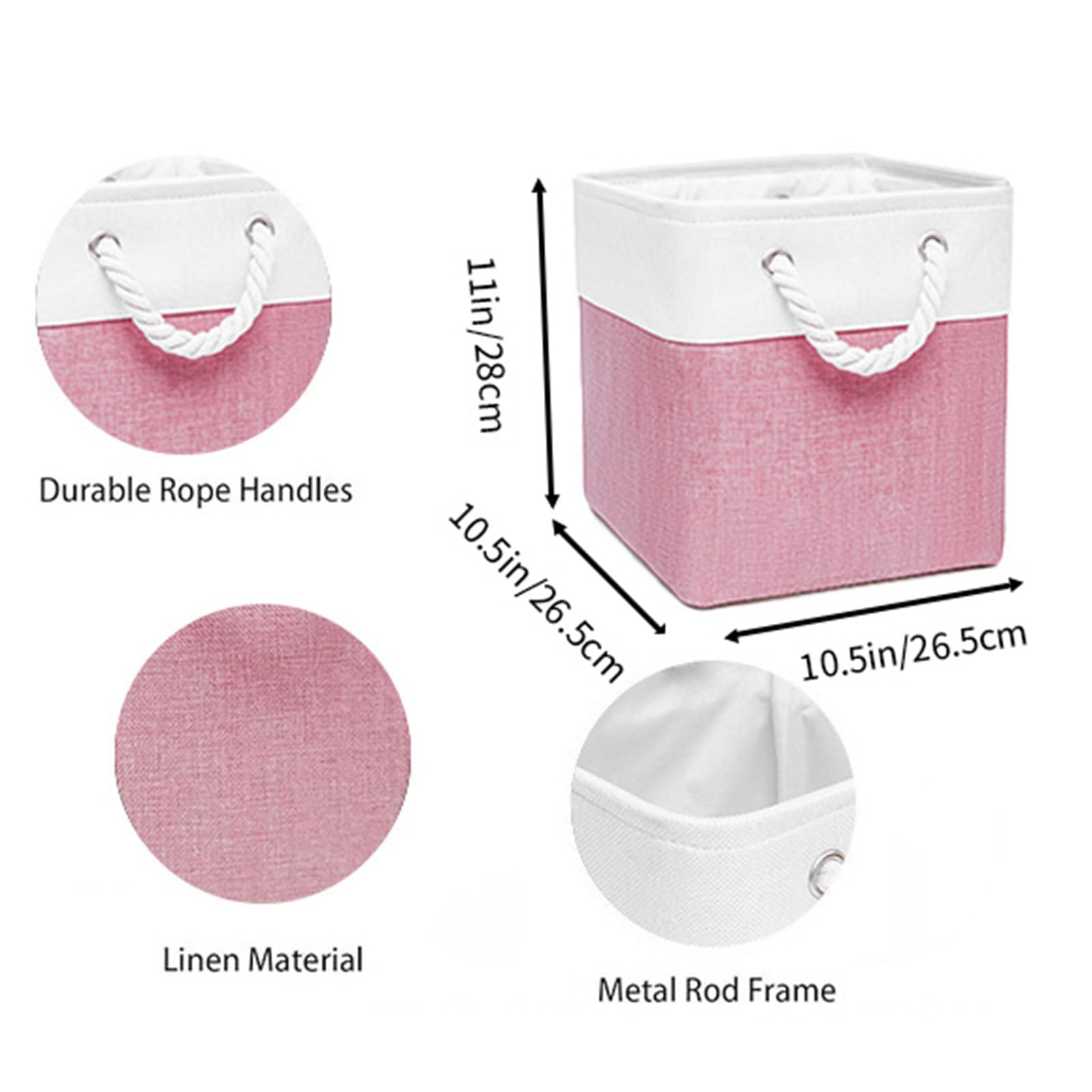 Cube Storage Bins (6 Count)