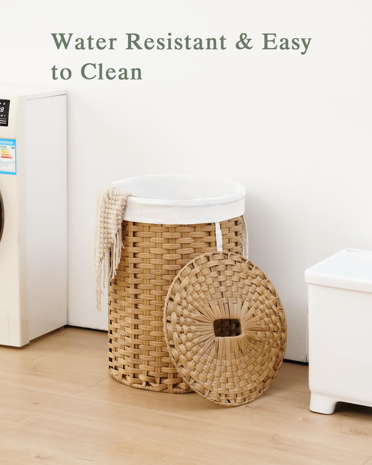 Laundry Hamper with Lid 23.8 Gal