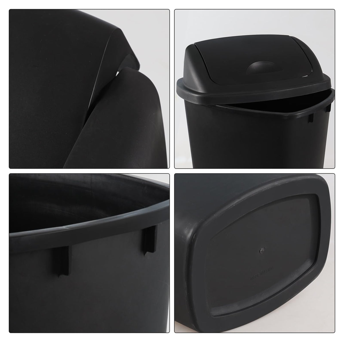 11 Gallon Swing Lid Trash Can (4 Count)