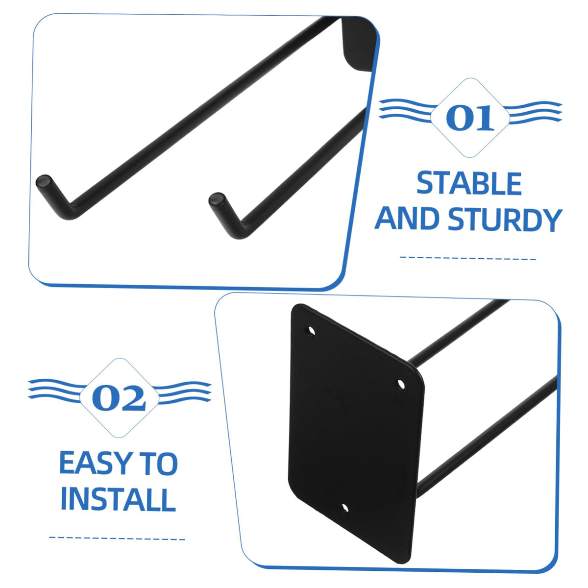 Wall Mounted Tool Holder Rack for Garden Equipment Sturdy Wall Storage Organizer for Brooms Rakes Hoses and Shovels for Garage Garden and Tool Room Use