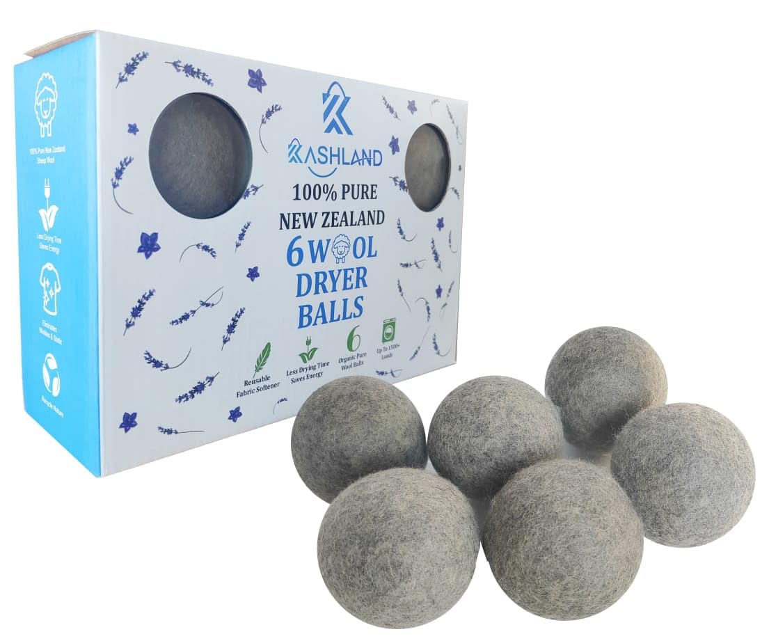 Organic Wool Dryer Balls (6 Count)