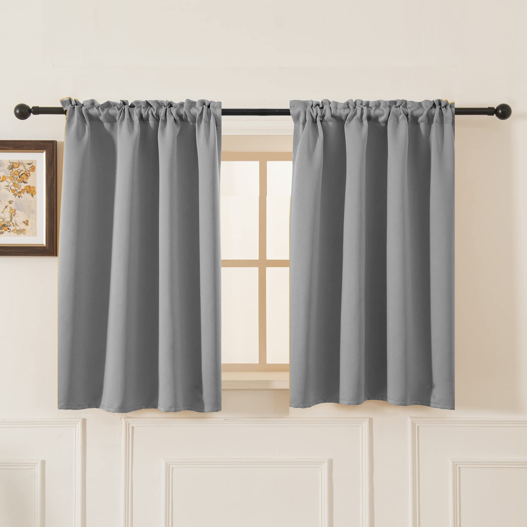 Blackout Curtains 45 Inches Long 2 Panels (2 Count)