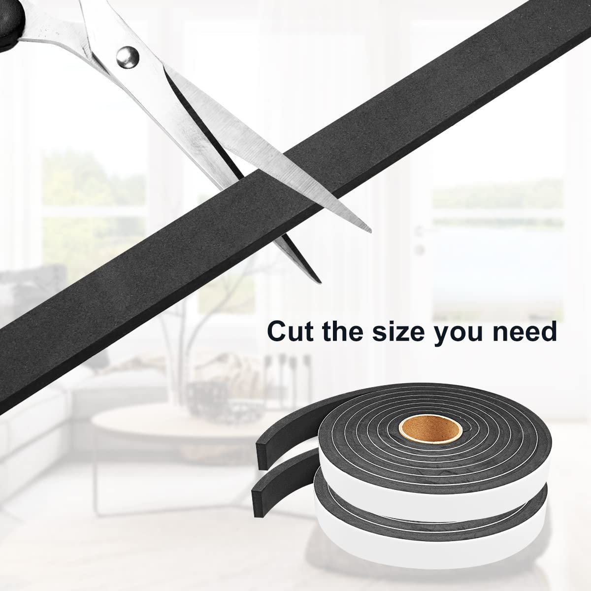 2 Rolls Weather Stripping Door Seal